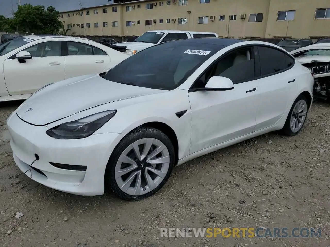 1 Photograph of a damaged car 5YJ3E1EA2PF421512 TESLA MODEL 3 2023
