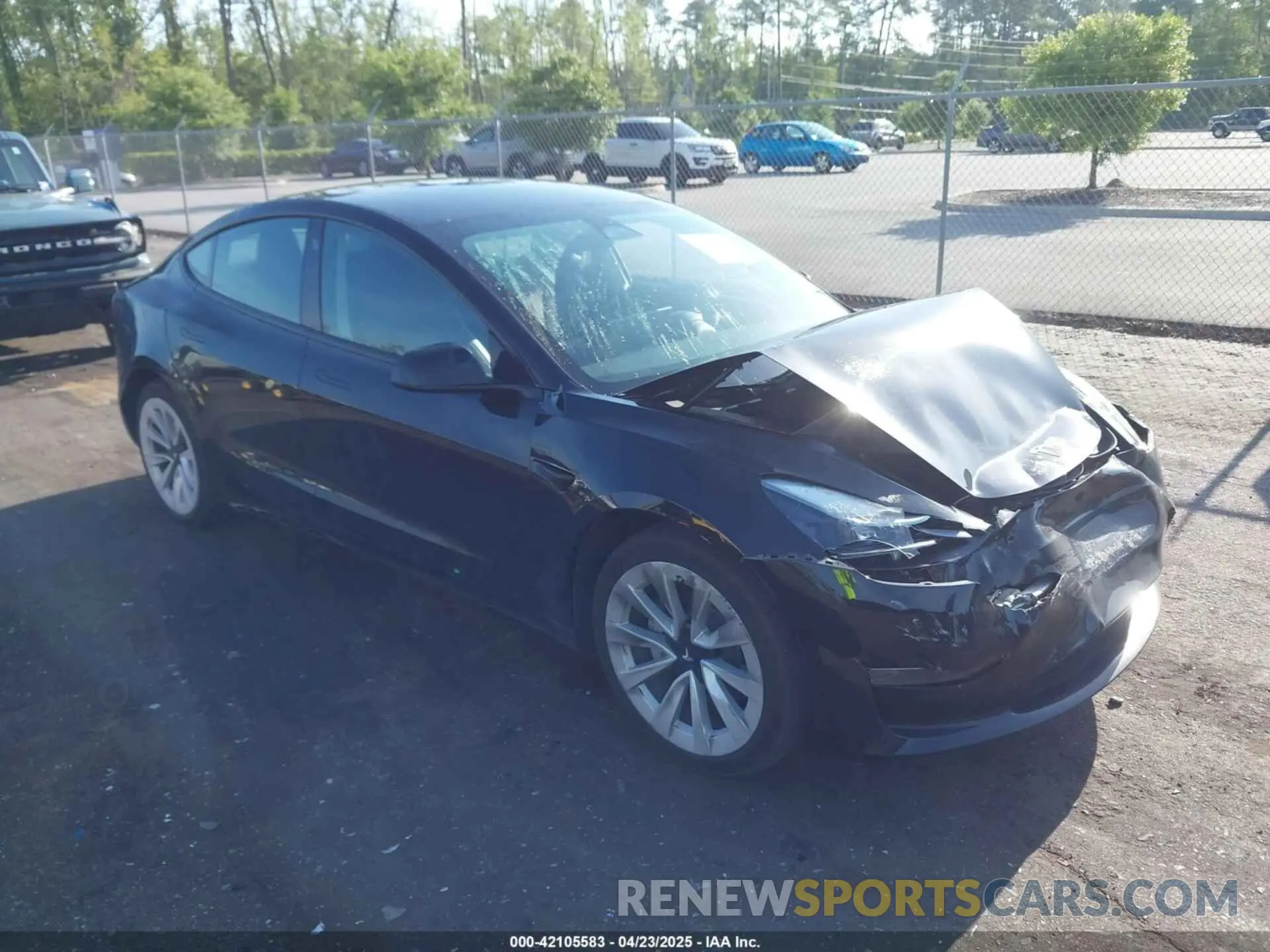 1 Photograph of a damaged car 5YJ3E1EA2PF437967 TESLA MODEL 3 2023