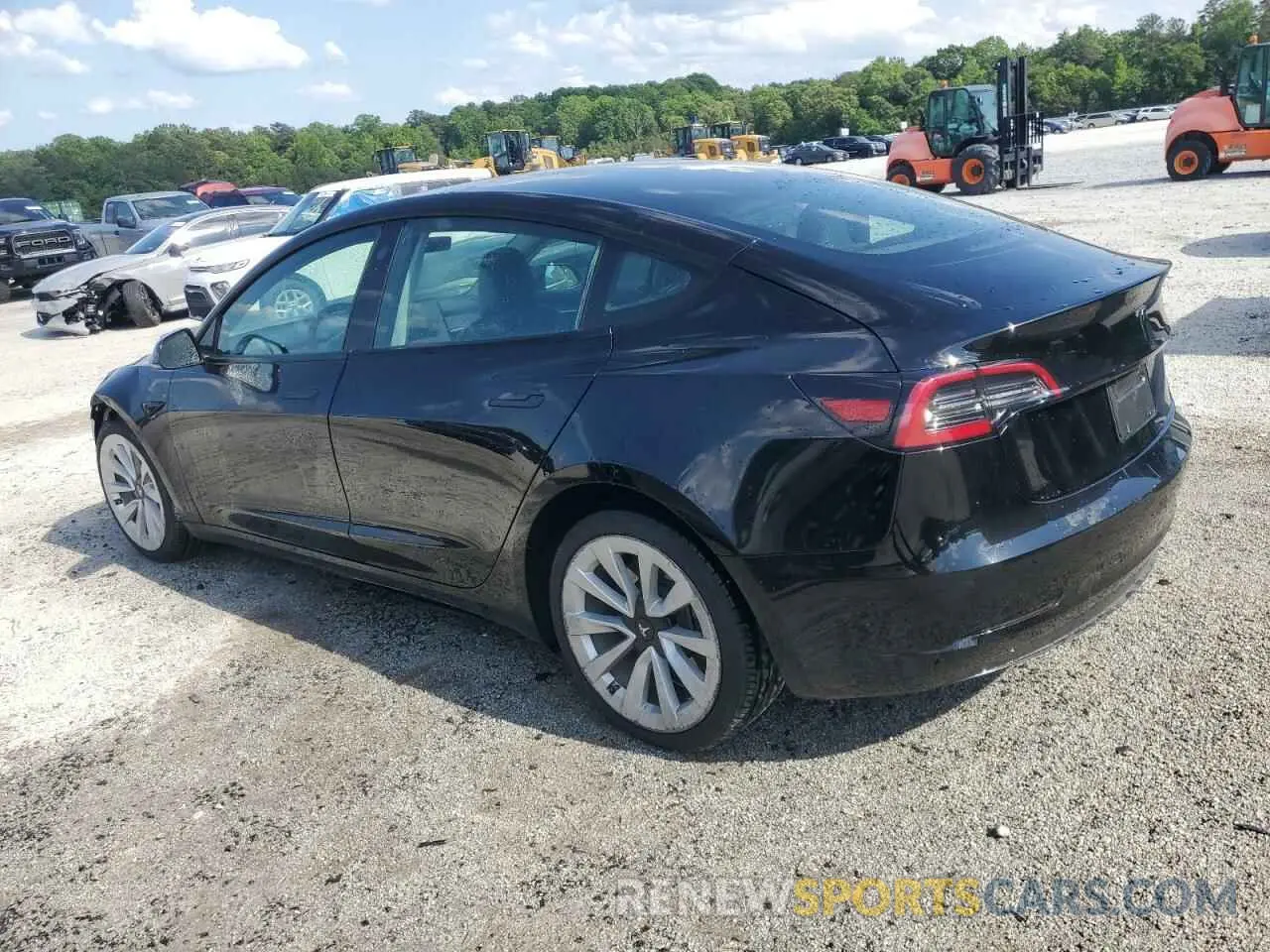 2 Photograph of a damaged car 5YJ3E1EA2PF439220 TESLA MODEL 3 2023