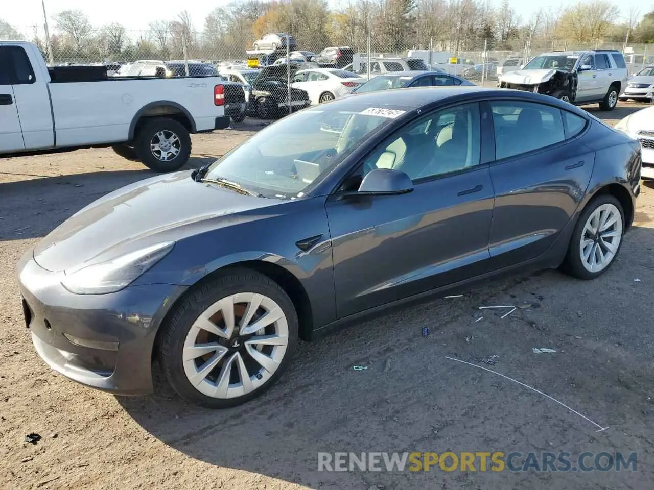 1 Photograph of a damaged car 5YJ3E1EA2PF447477 TESLA MODEL 3 2023