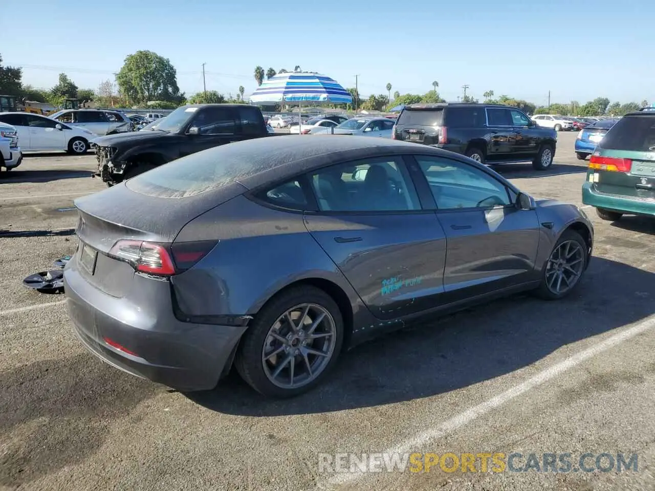 3 Photograph of a damaged car 5YJ3E1EA2PF448029 TESLA MODEL 3 2023