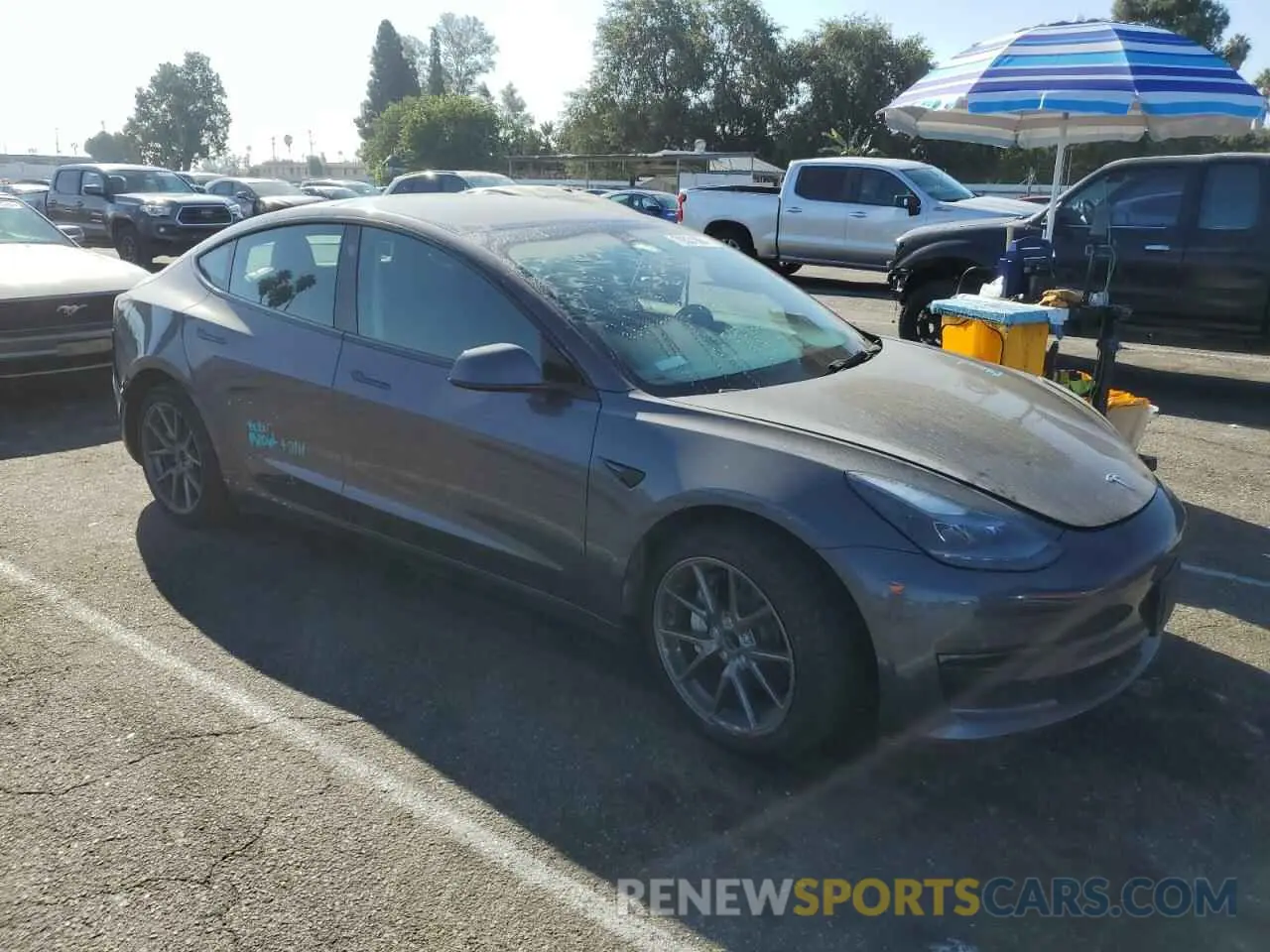4 Photograph of a damaged car 5YJ3E1EA2PF448029 TESLA MODEL 3 2023