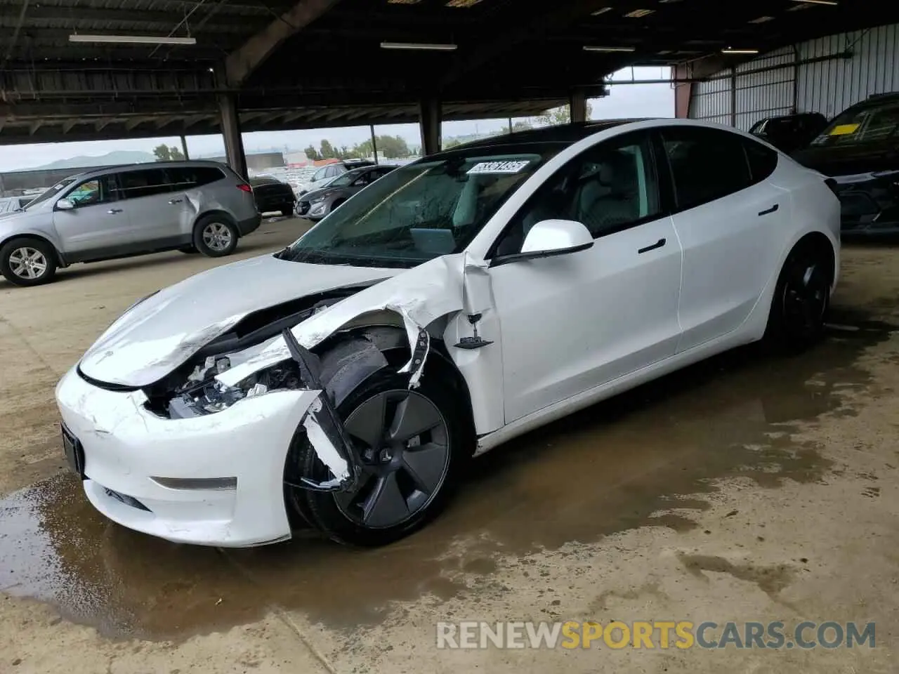 1 Photograph of a damaged car 5YJ3E1EA2PF456681 TESLA MODEL 3 2023