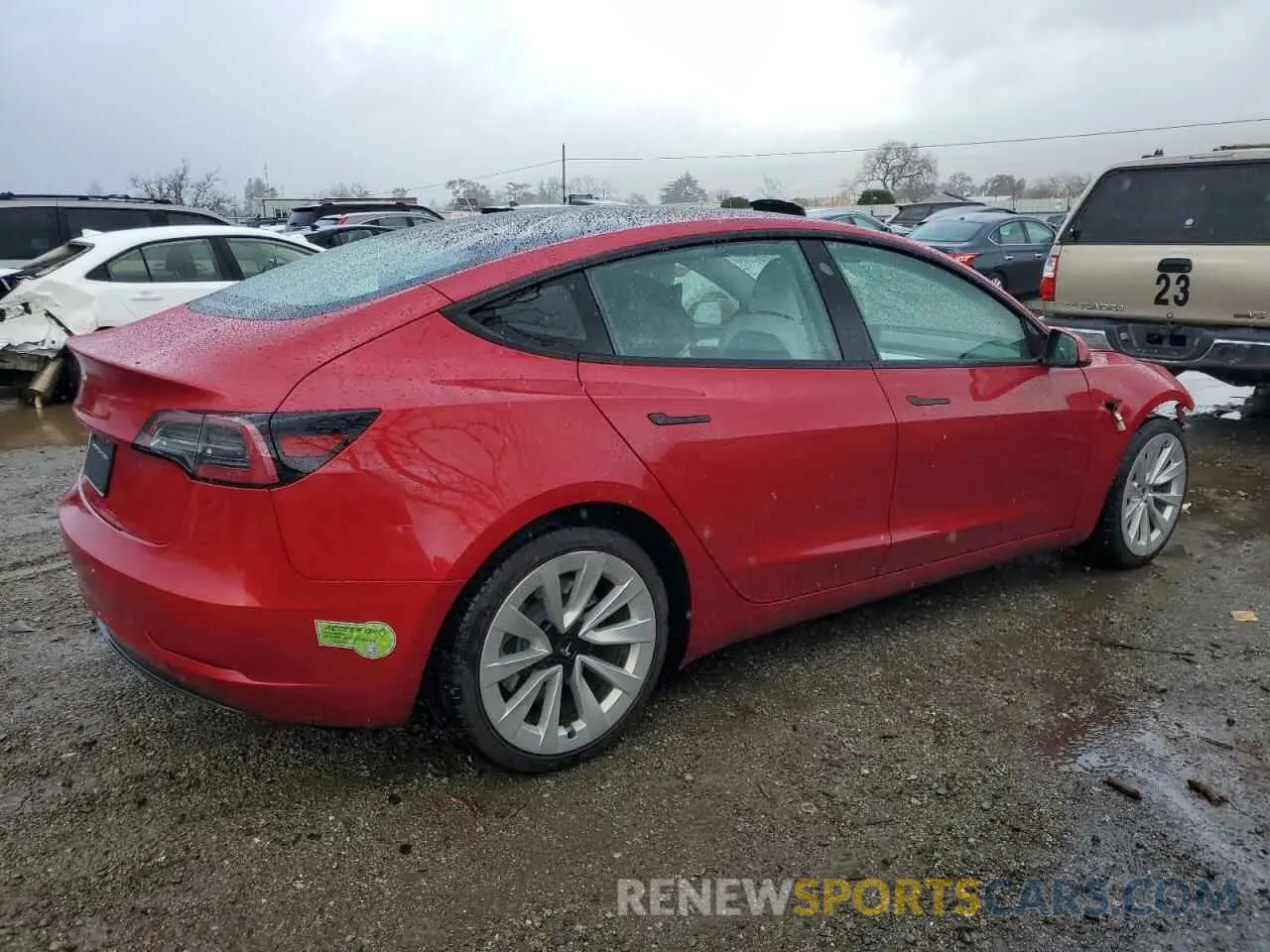 3 Photograph of a damaged car 5YJ3E1EA2PF459676 TESLA MODEL 3 2023