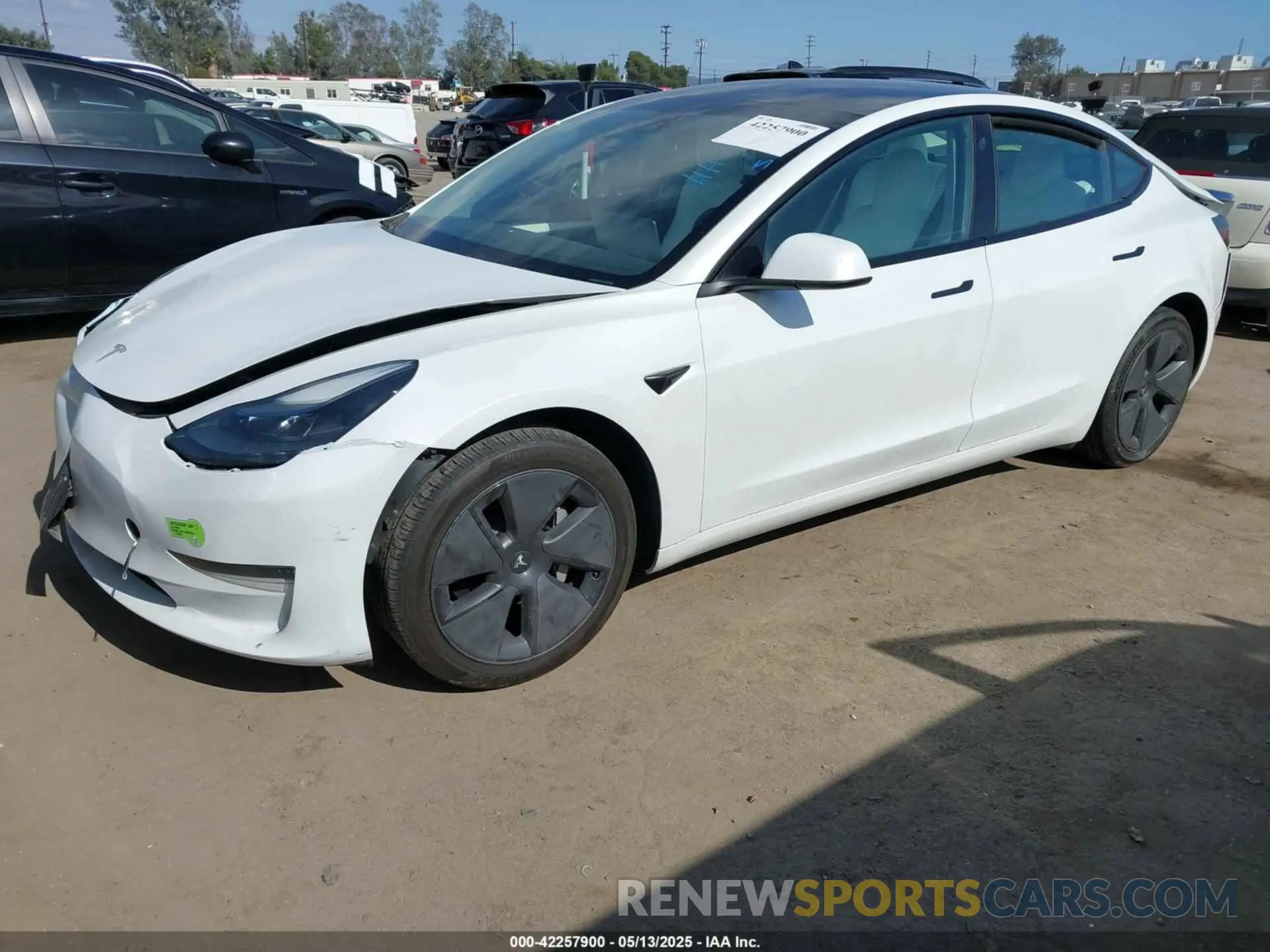 2 Photograph of a damaged car 5YJ3E1EA2PF465882 TESLA MODEL 3 2023