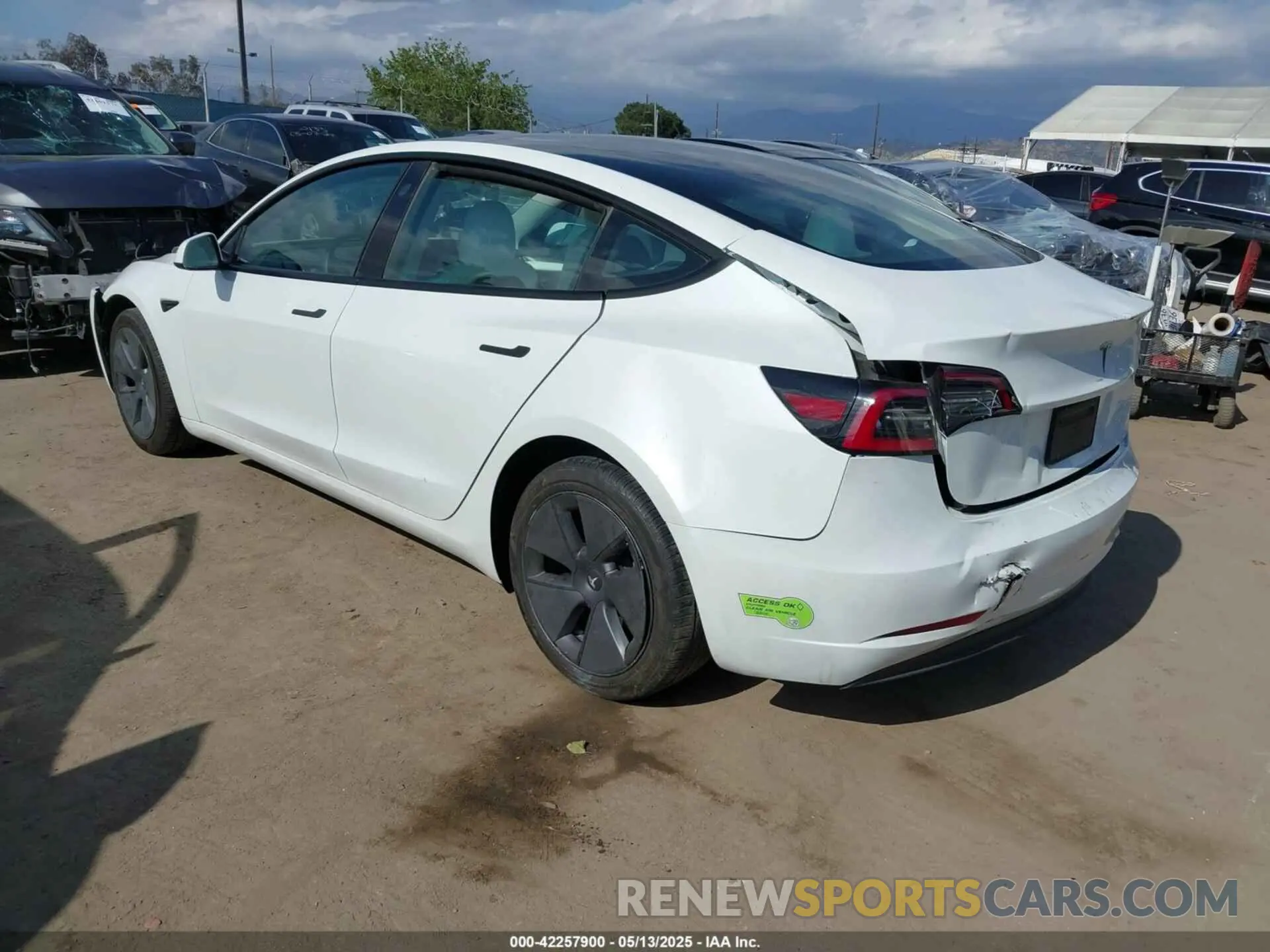 3 Photograph of a damaged car 5YJ3E1EA2PF465882 TESLA MODEL 3 2023