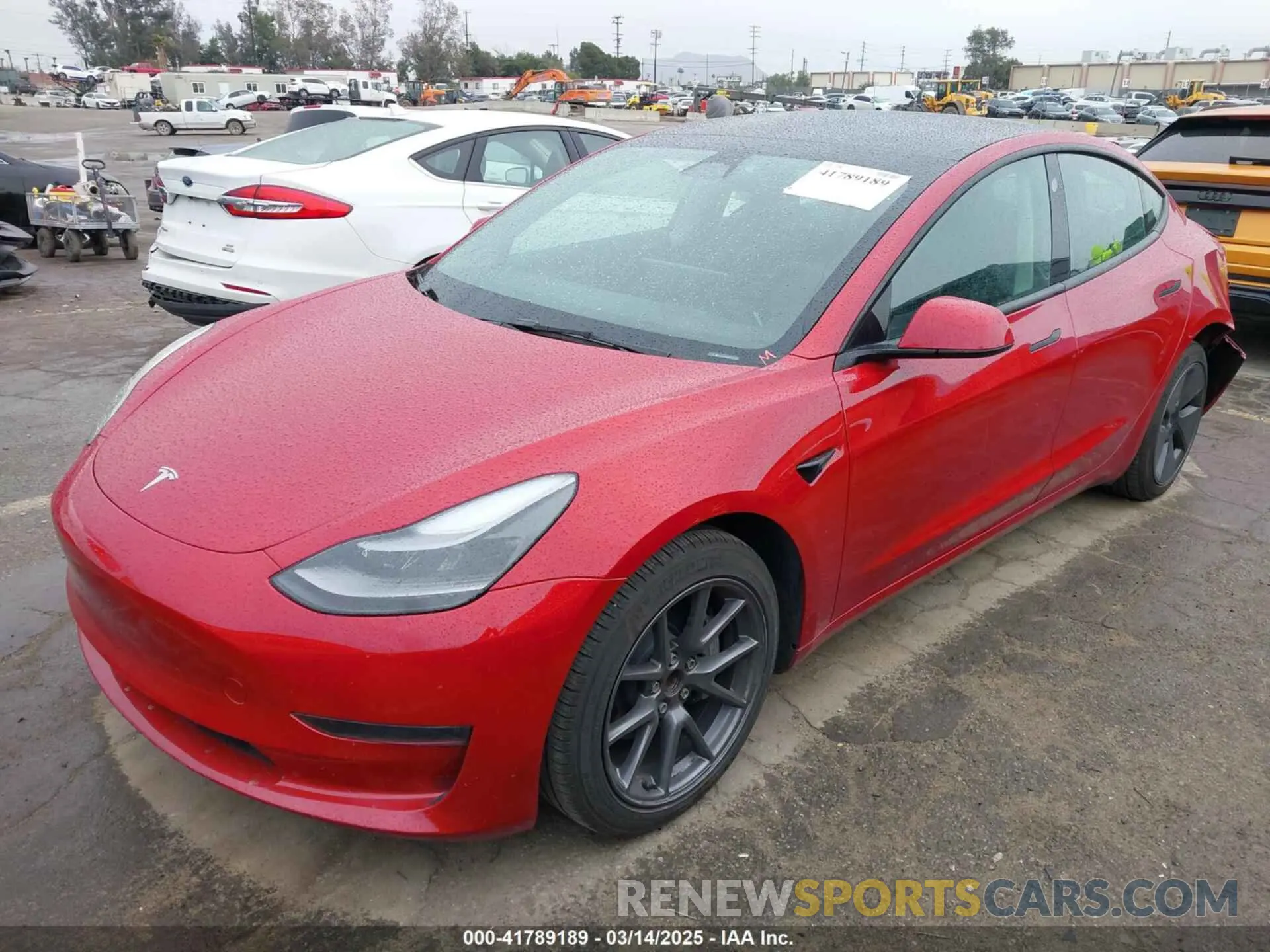 2 Photograph of a damaged car 5YJ3E1EA2PF476140 TESLA MODEL 3 2023