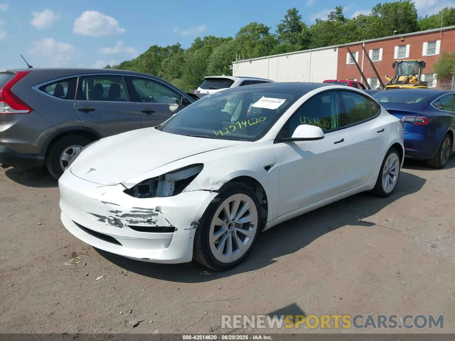 2 Photograph of a damaged car 5YJ3E1EA2PF484335 TESLA MODEL 3 2023