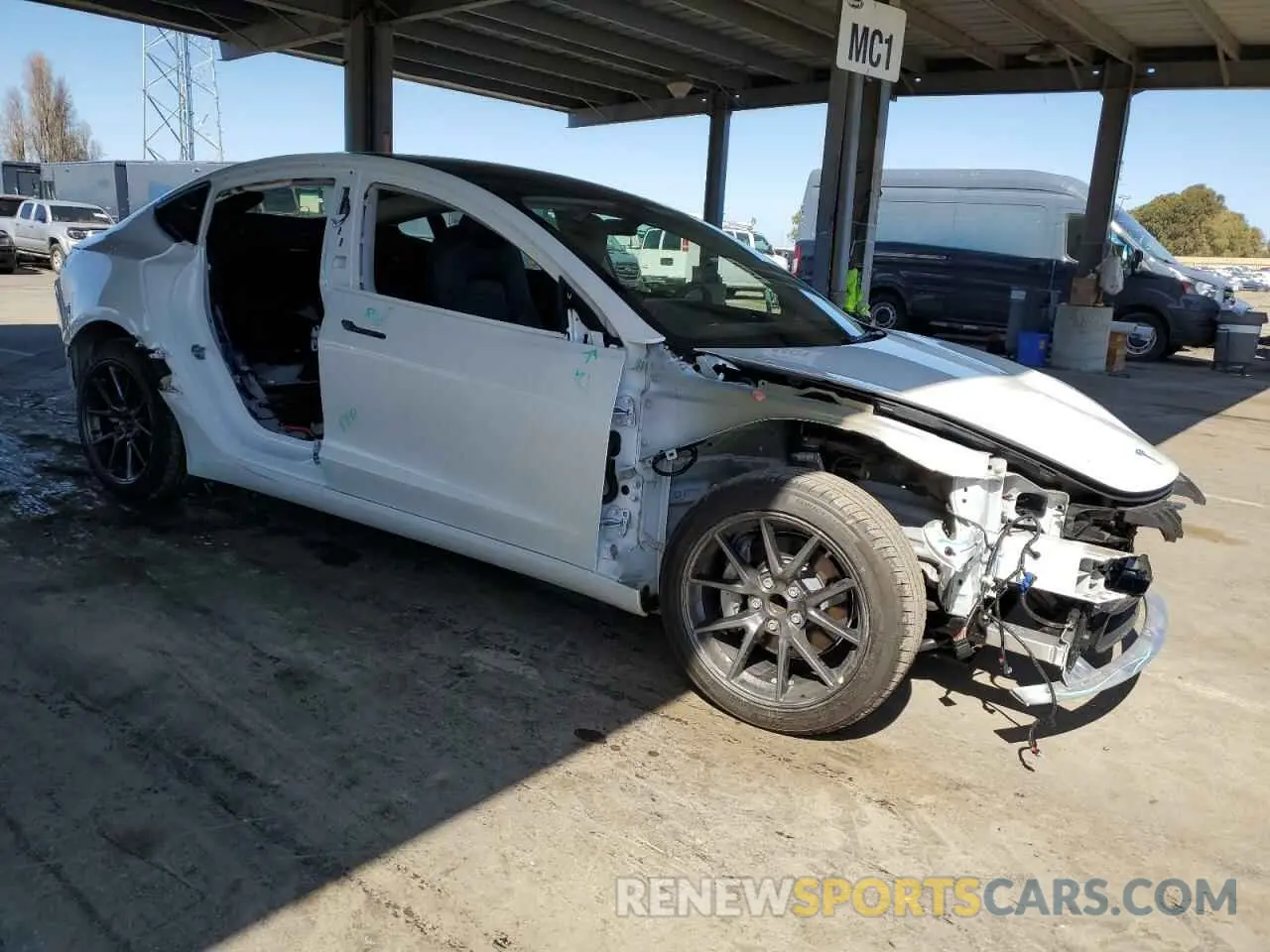 4 Photograph of a damaged car 5YJ3E1EA2PF490300 TESLA MODEL 3 2023