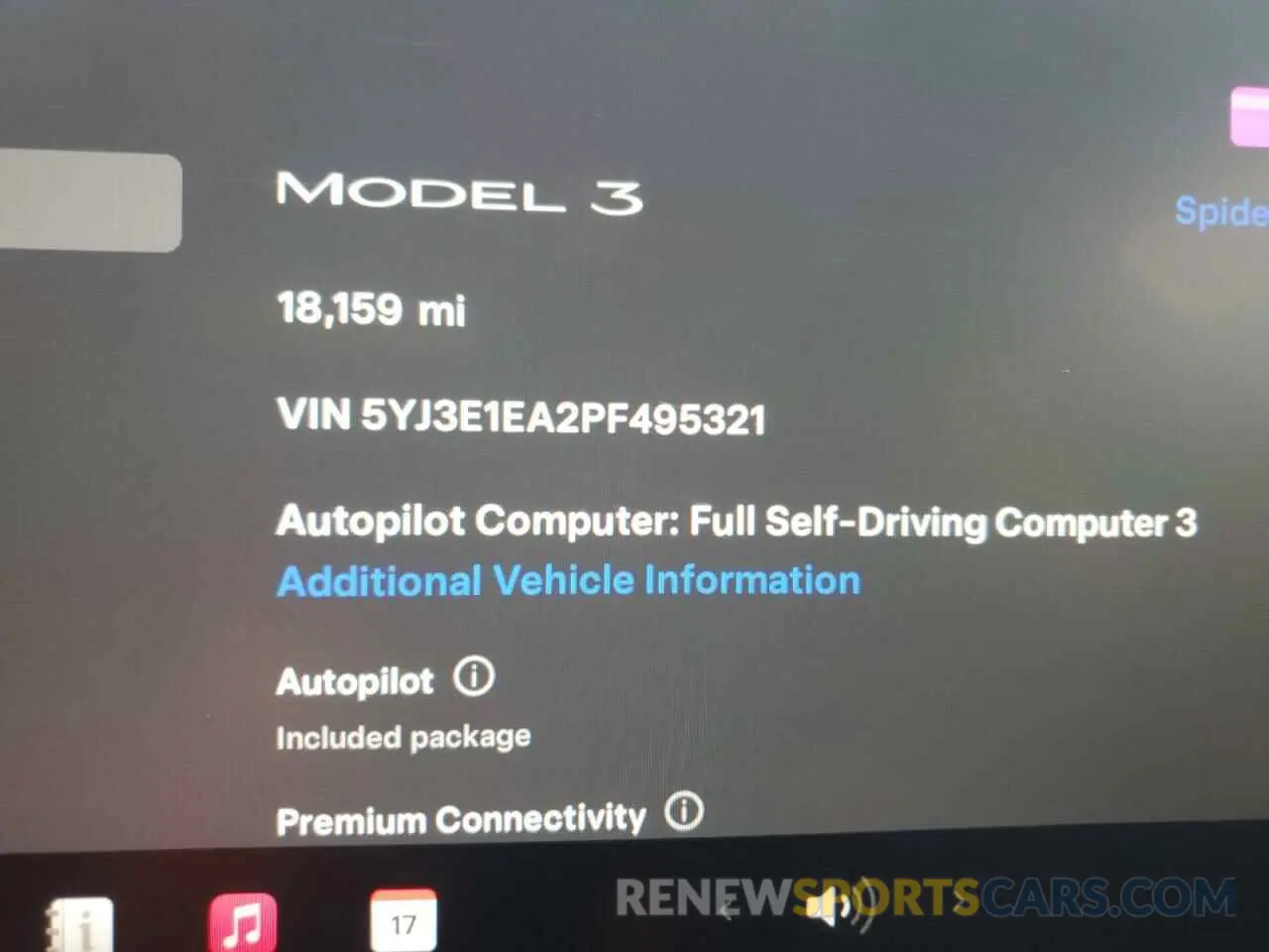 9 Photograph of a damaged car 5YJ3E1EA2PF495321 TESLA MODEL 3 2023