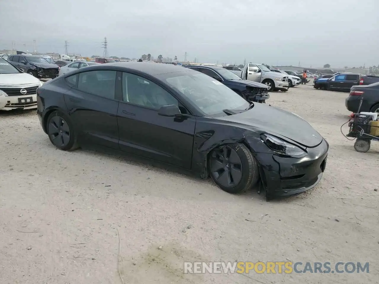 4 Photograph of a damaged car 5YJ3E1EA2PF500419 TESLA MODEL 3 2023