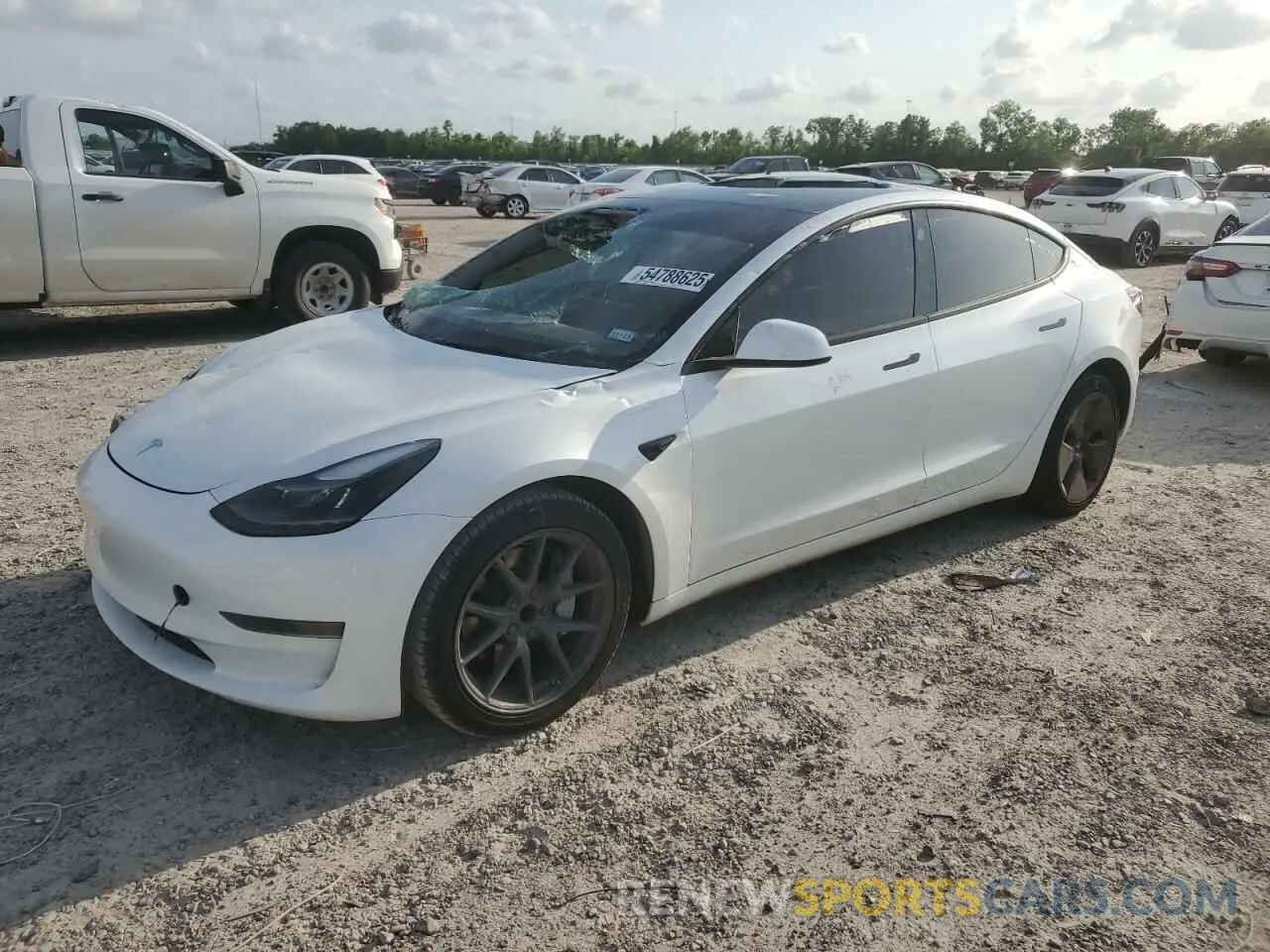 1 Photograph of a damaged car 5YJ3E1EA2PF543478 TESLA MODEL 3 2023
