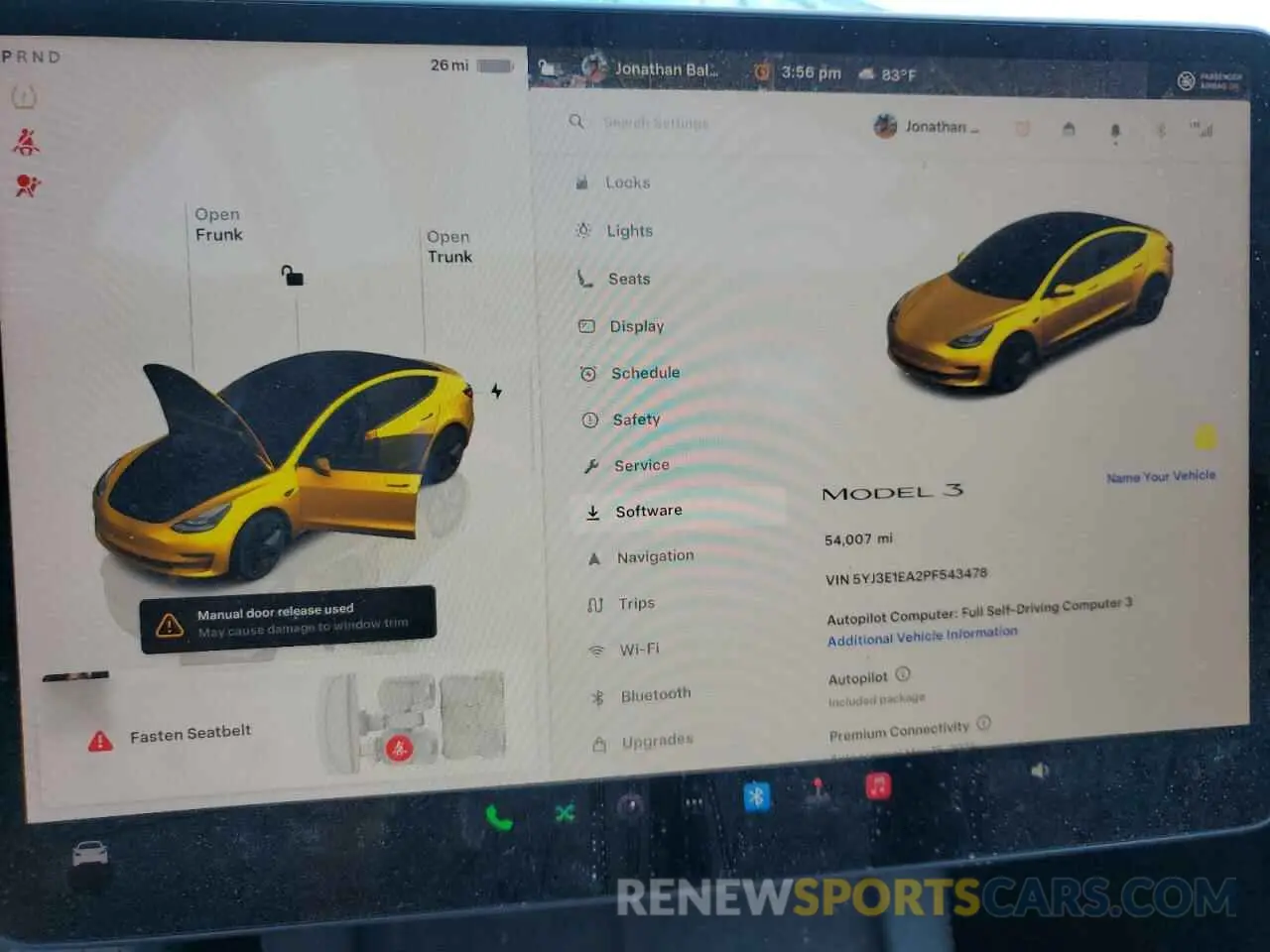 9 Photograph of a damaged car 5YJ3E1EA2PF543478 TESLA MODEL 3 2023