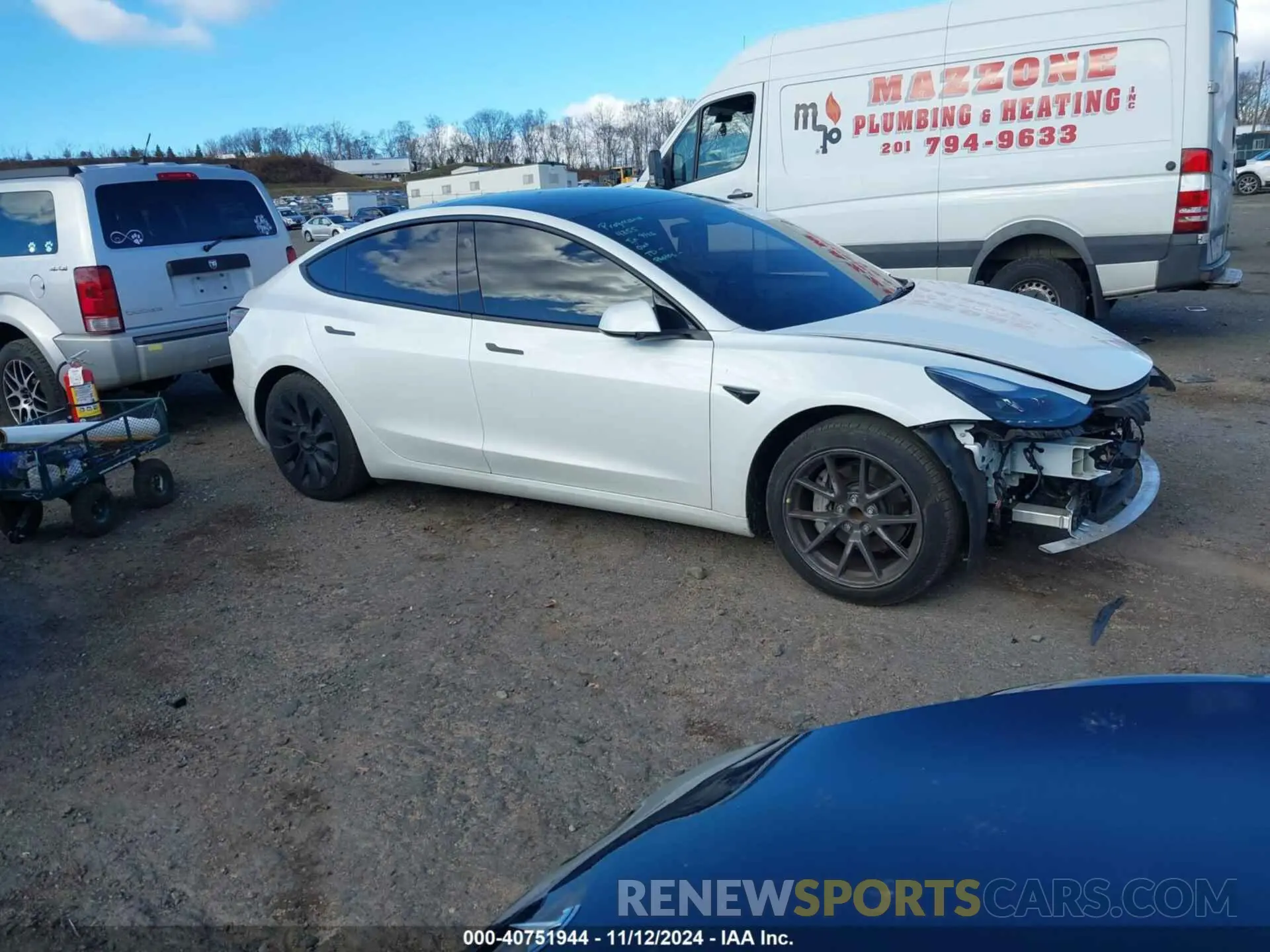 1 Photograph of a damaged car 5YJ3E1EA2PF544176 TESLA MODEL 3 2023