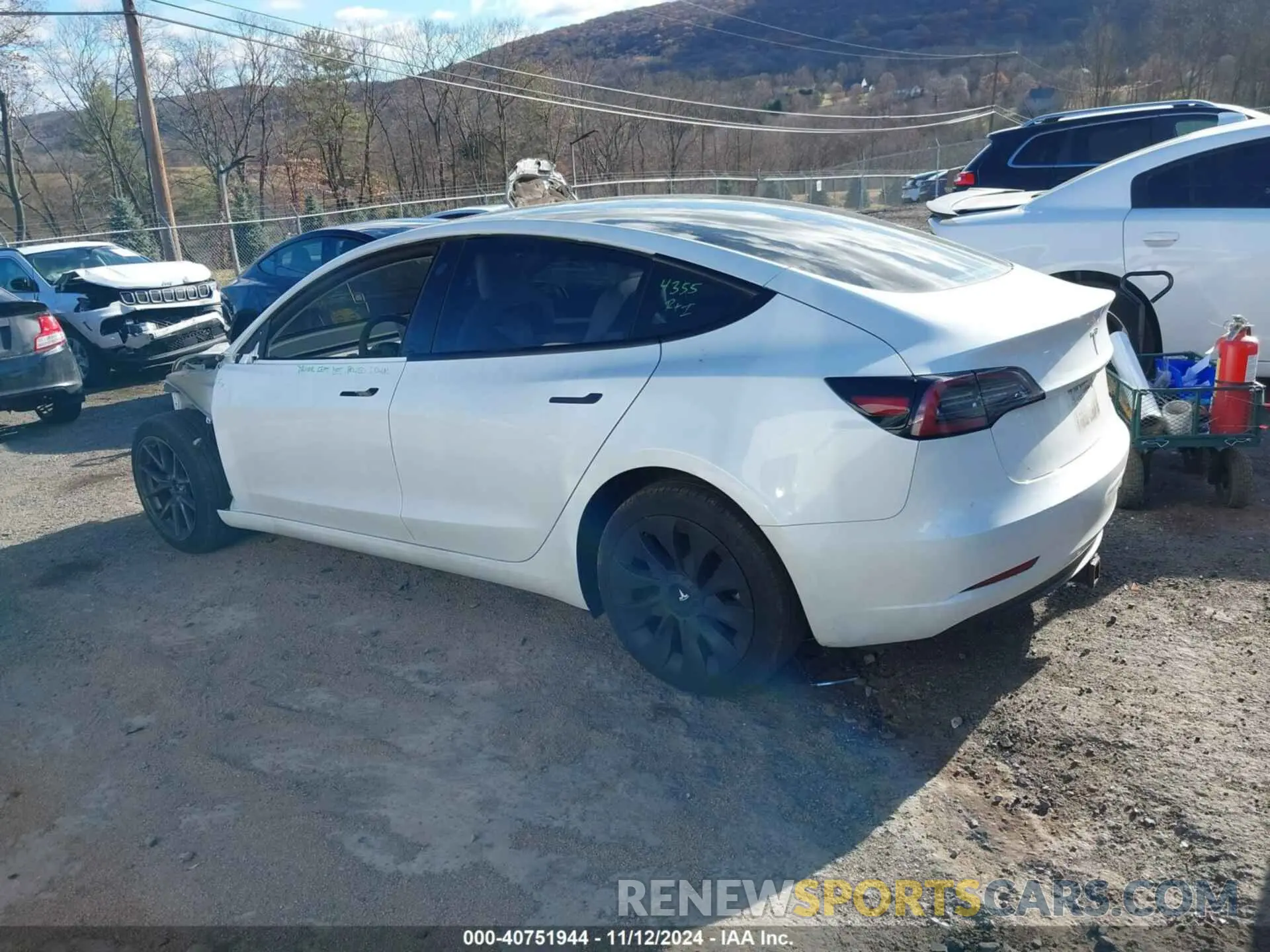 3 Photograph of a damaged car 5YJ3E1EA2PF544176 TESLA MODEL 3 2023