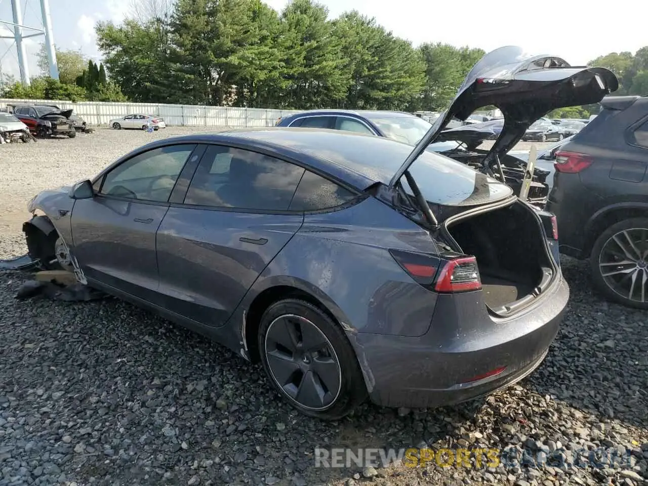 2 Photograph of a damaged car 5YJ3E1EA2PF544386 TESLA MODEL 3 2023