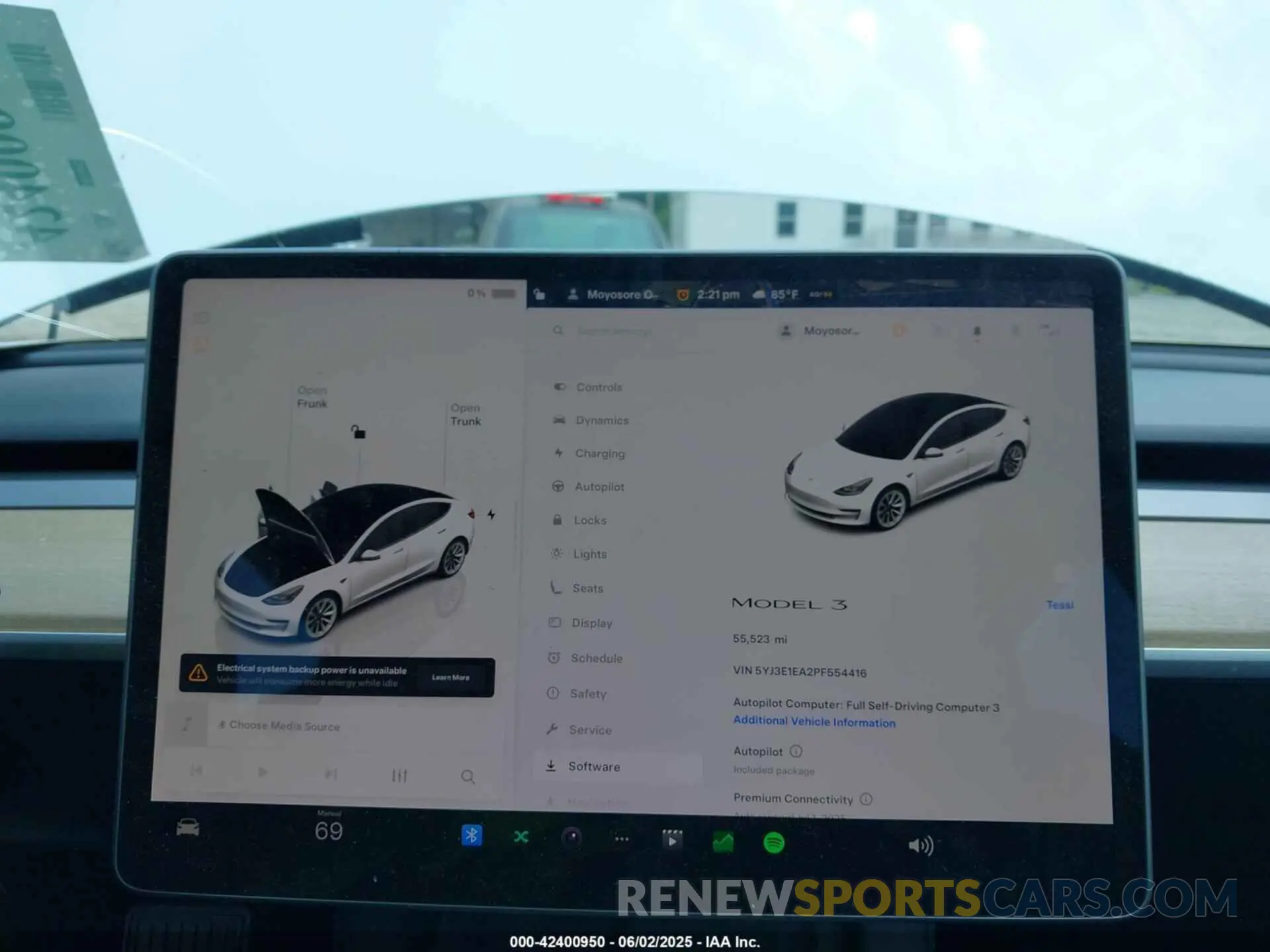 7 Photograph of a damaged car 5YJ3E1EA2PF554416 TESLA MODEL 3 2023