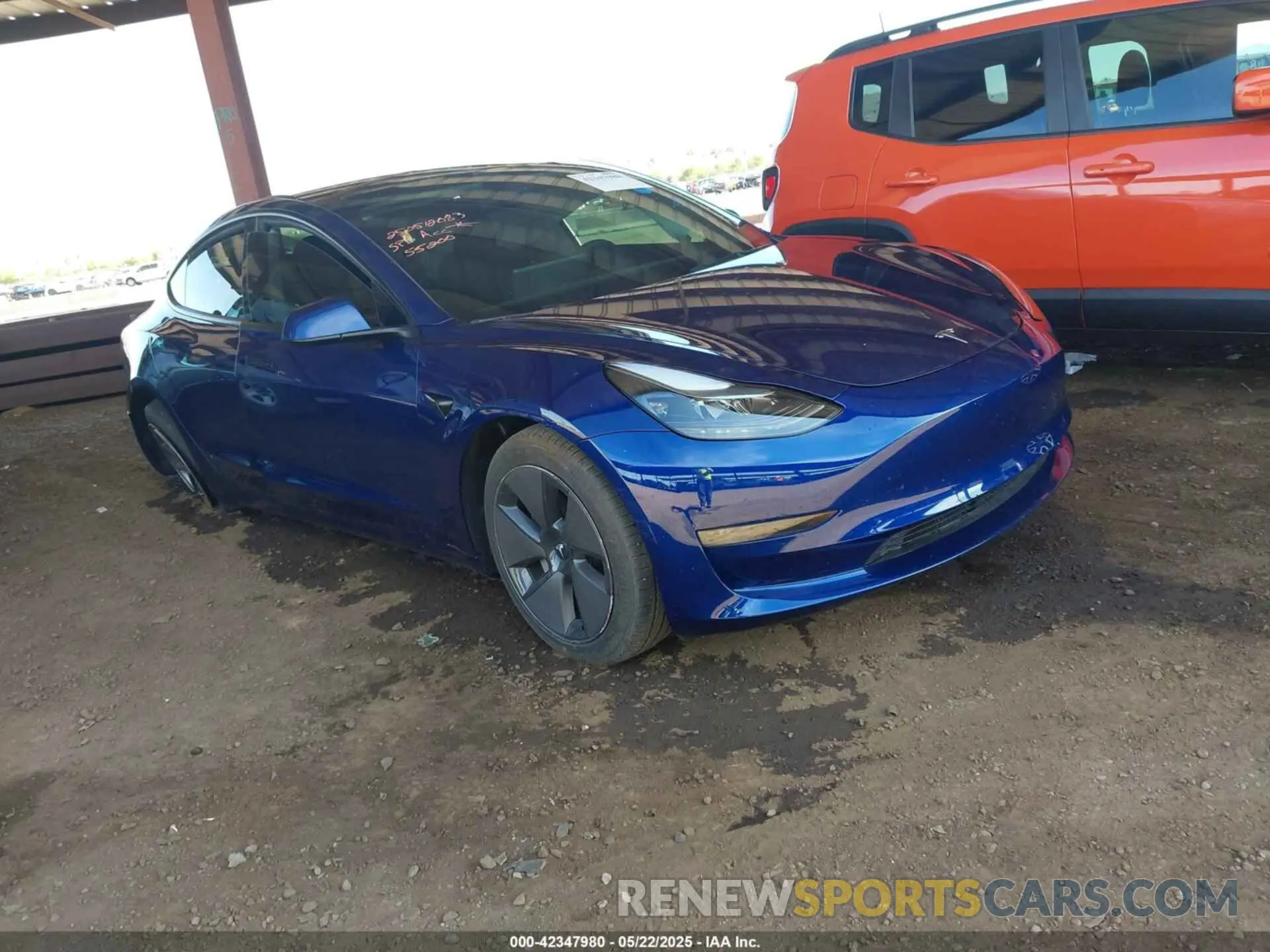 1 Photograph of a damaged car 5YJ3E1EA2PF557011 TESLA MODEL 3 2023