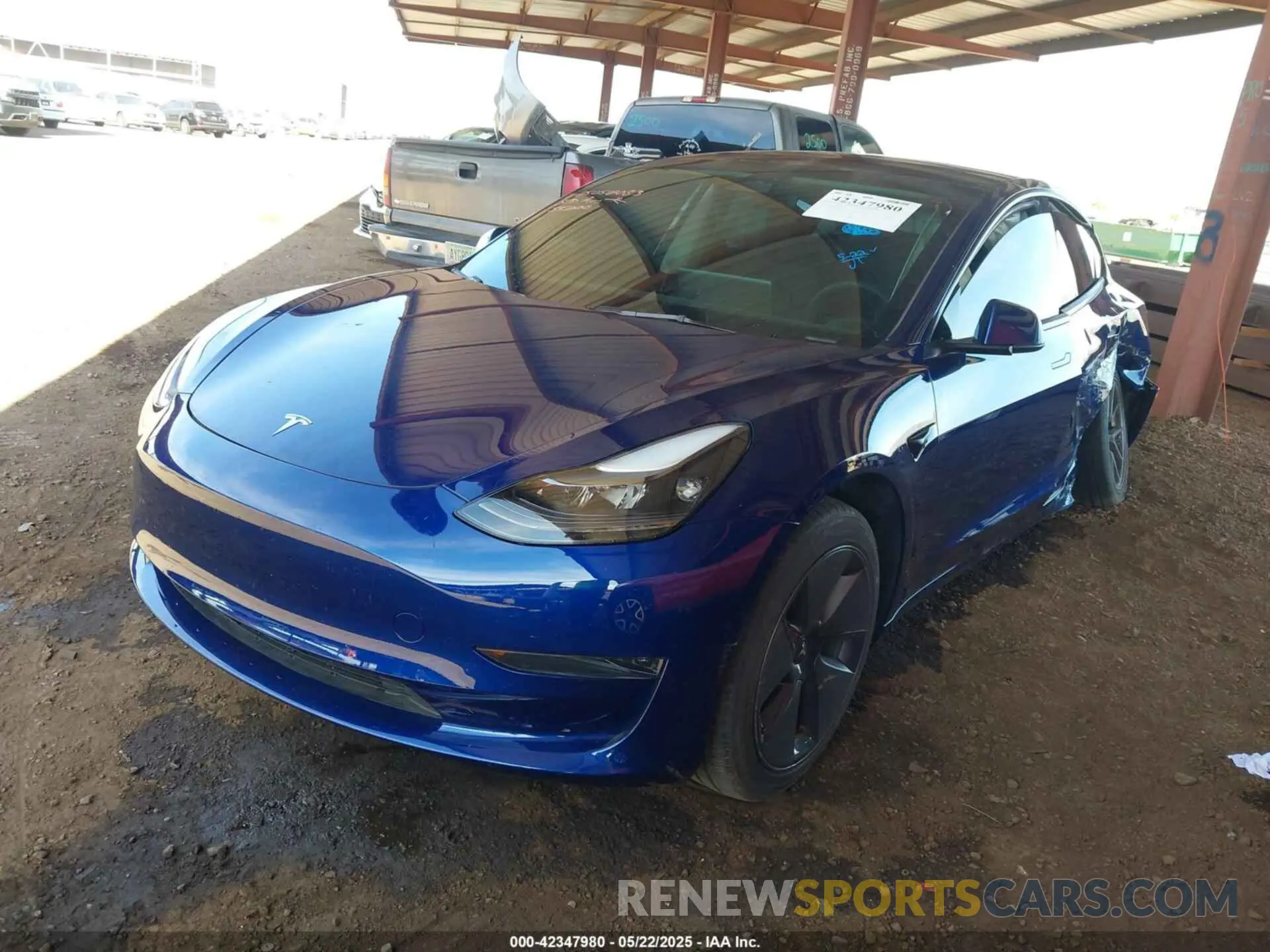 2 Photograph of a damaged car 5YJ3E1EA2PF557011 TESLA MODEL 3 2023