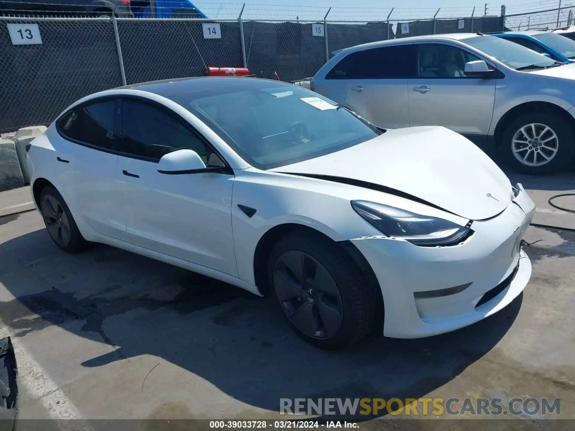 1 Photograph of a damaged car 5YJ3E1EA2PF557428 TESLA MODEL 3 2023