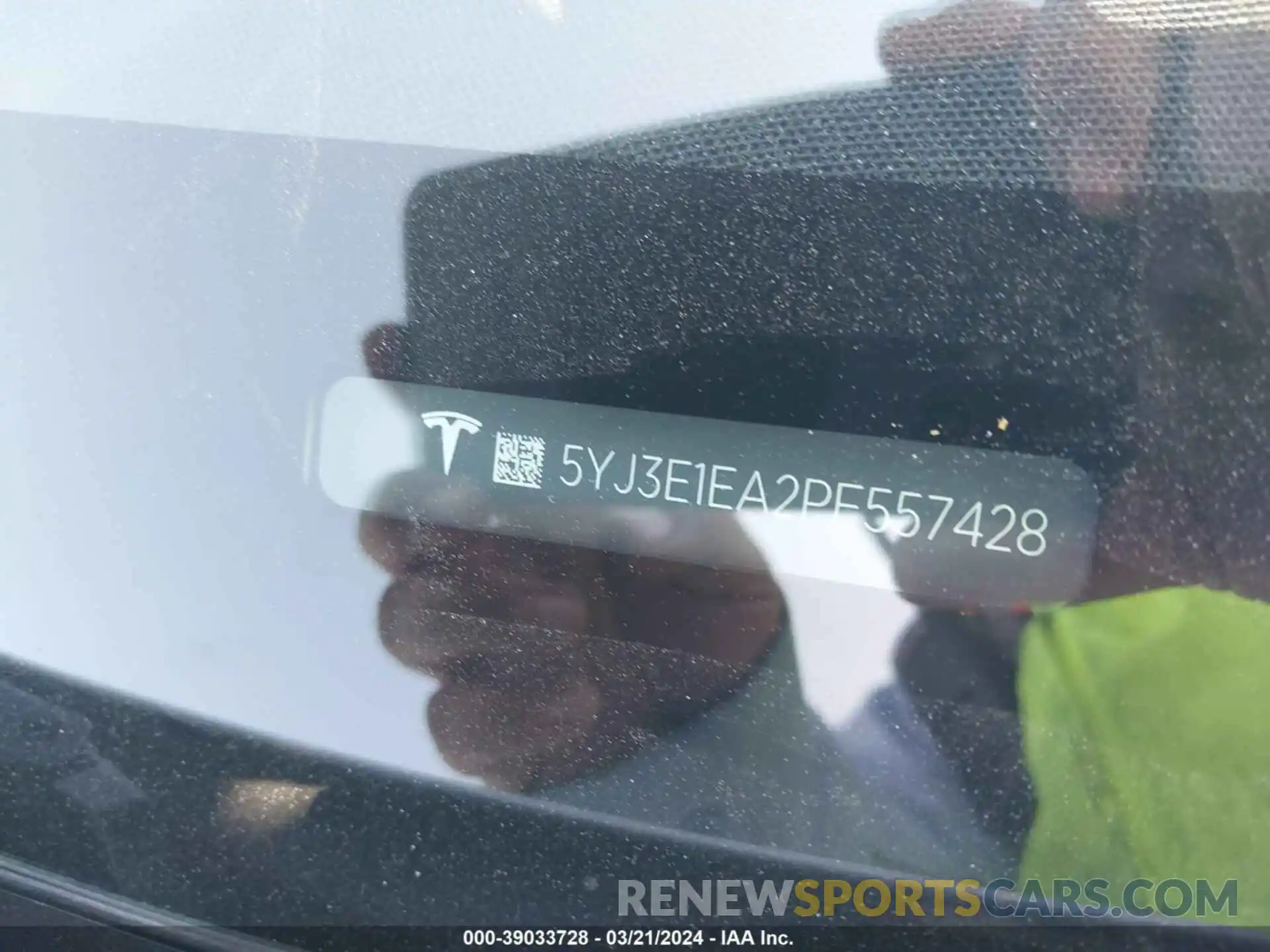 9 Photograph of a damaged car 5YJ3E1EA2PF557428 TESLA MODEL 3 2023