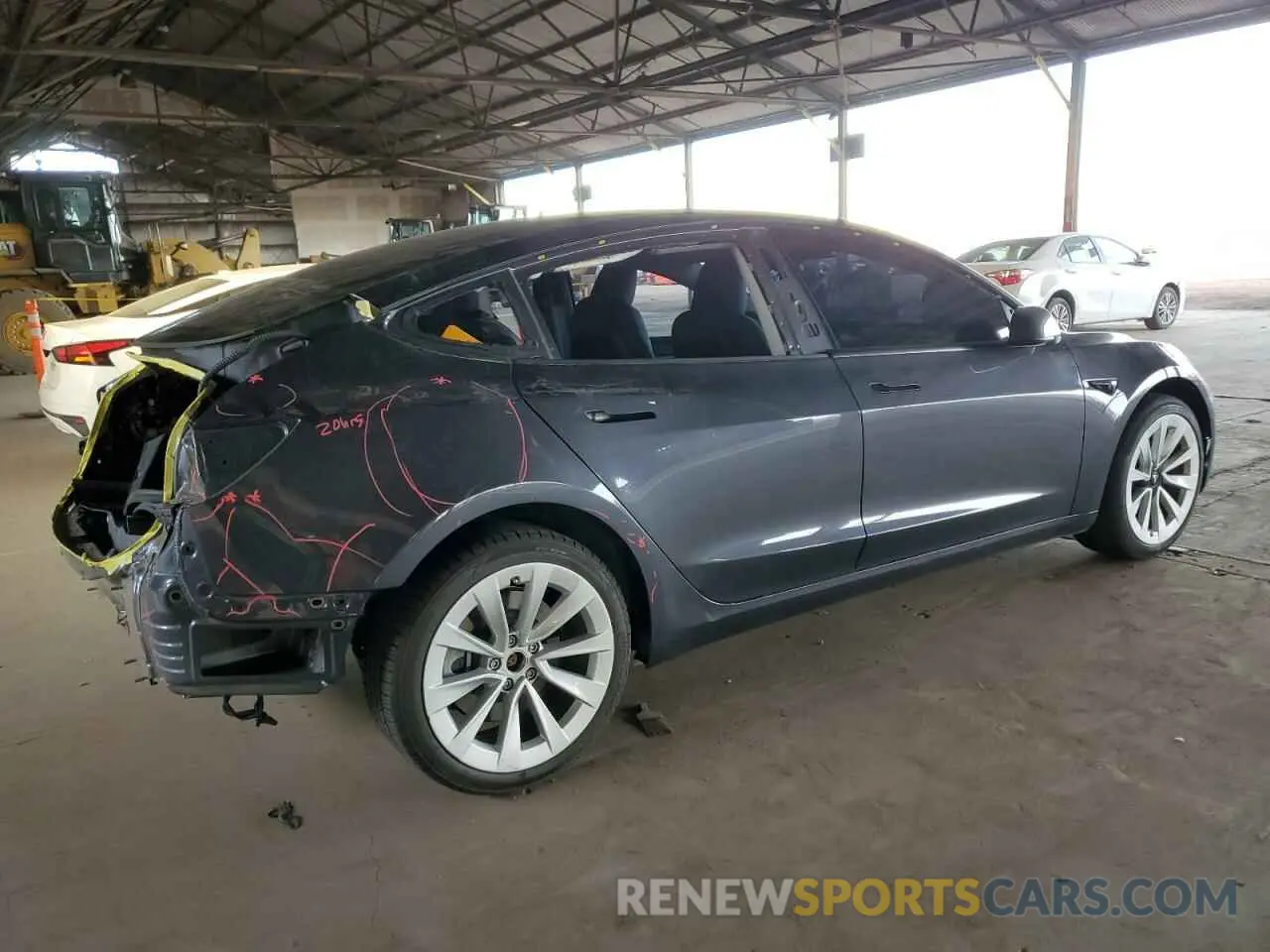 3 Photograph of a damaged car 5YJ3E1EA2PF566372 TESLA MODEL 3 2023