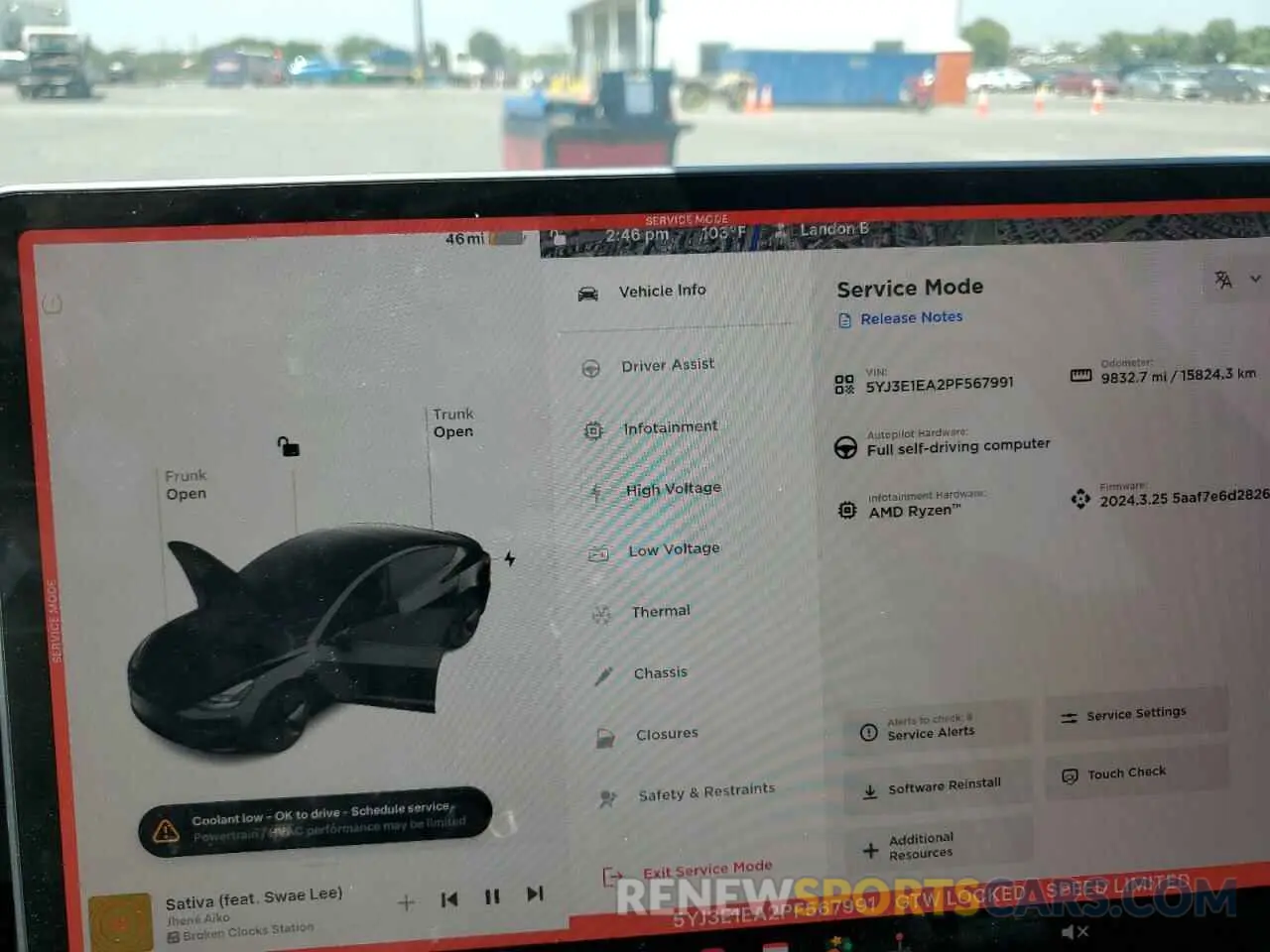 9 Photograph of a damaged car 5YJ3E1EA2PF567991 TESLA MODEL 3 2023