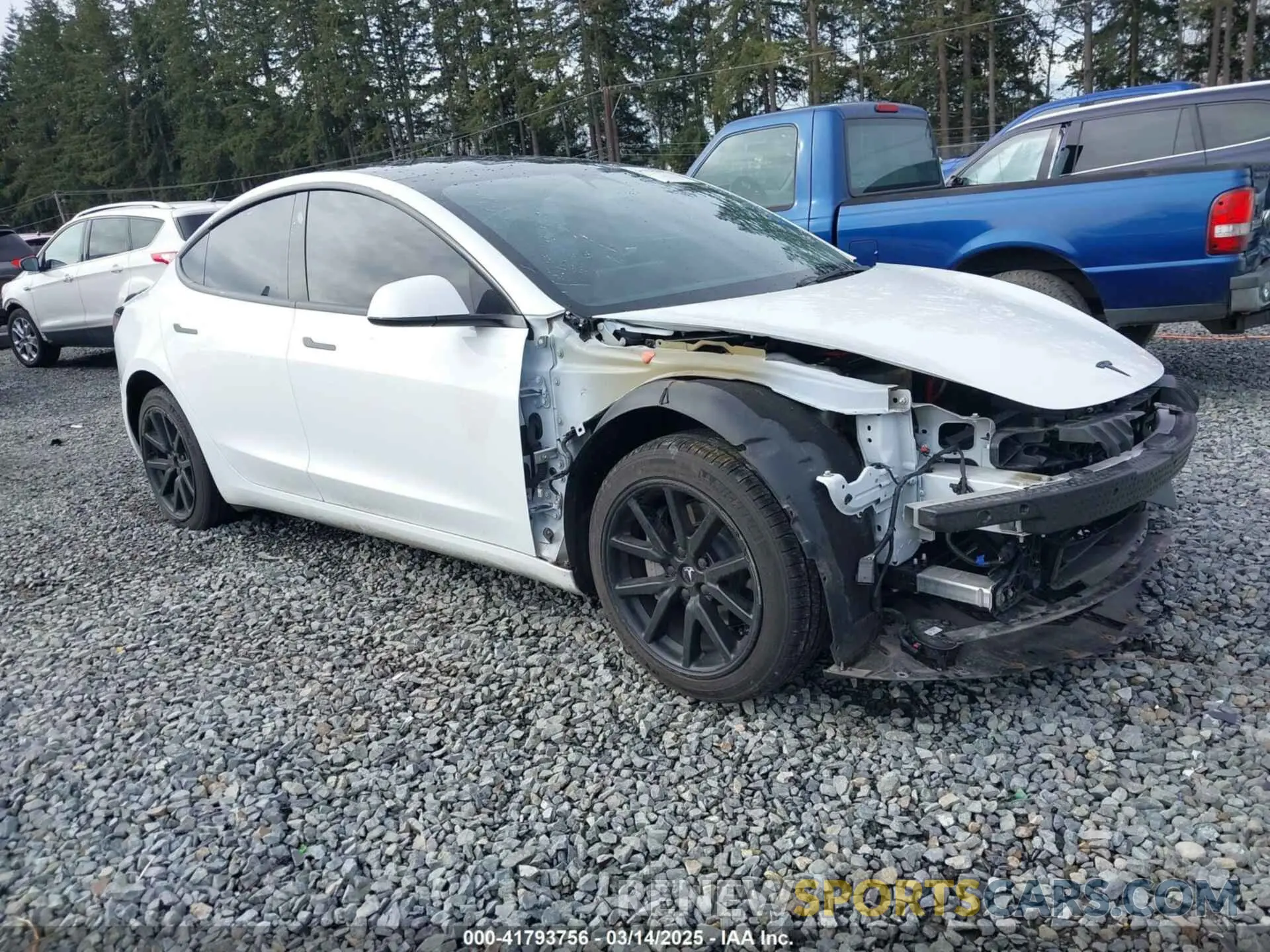 1 Photograph of a damaged car 5YJ3E1EA2PF612427 TESLA MODEL 3 2023