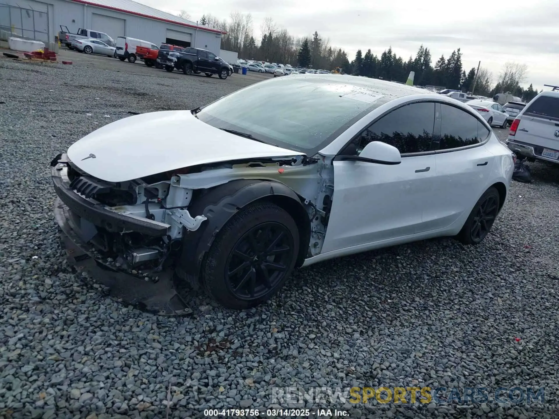 2 Photograph of a damaged car 5YJ3E1EA2PF612427 TESLA MODEL 3 2023