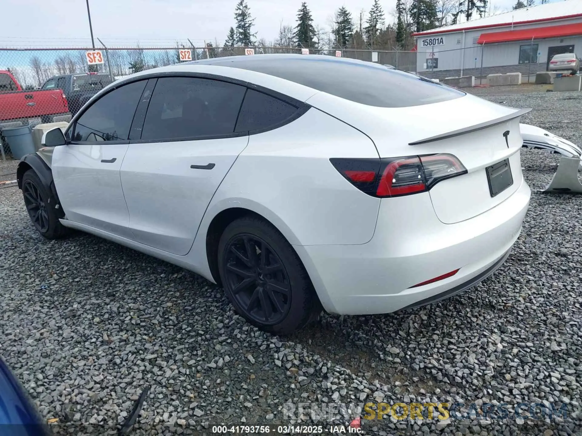 3 Photograph of a damaged car 5YJ3E1EA2PF612427 TESLA MODEL 3 2023
