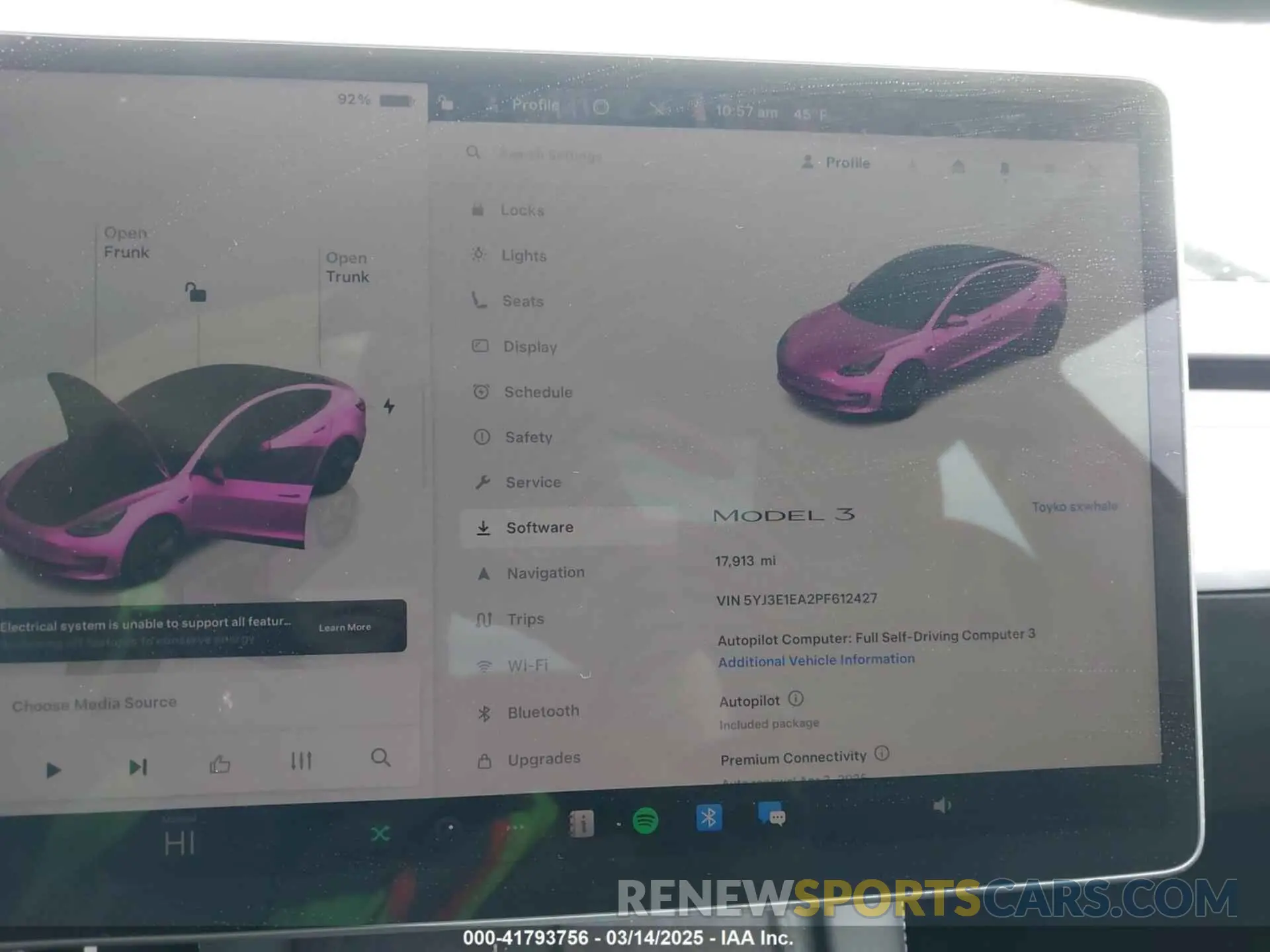 7 Photograph of a damaged car 5YJ3E1EA2PF612427 TESLA MODEL 3 2023