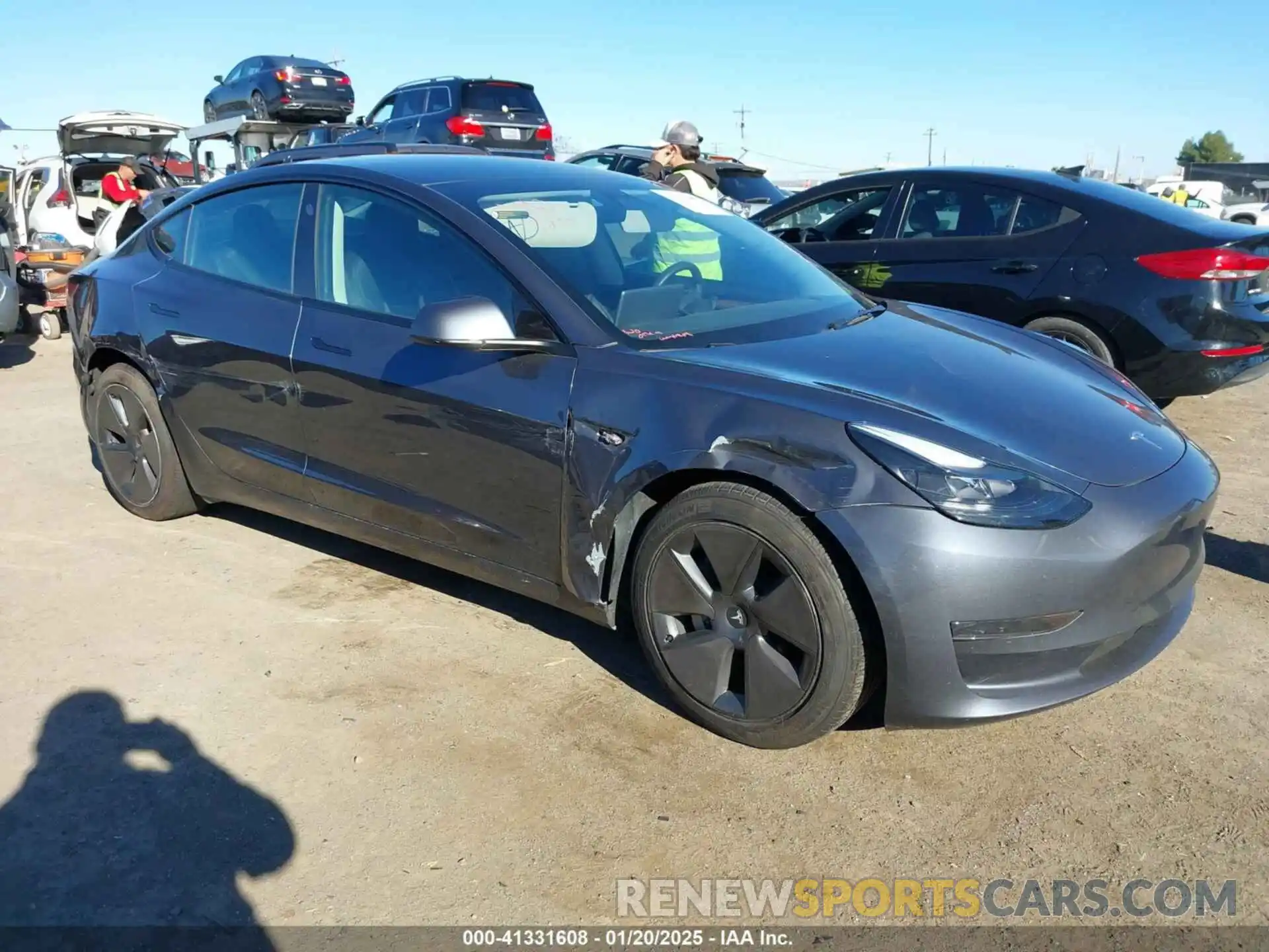 1 Photograph of a damaged car 5YJ3E1EA2PF615974 TESLA MODEL 3 2023