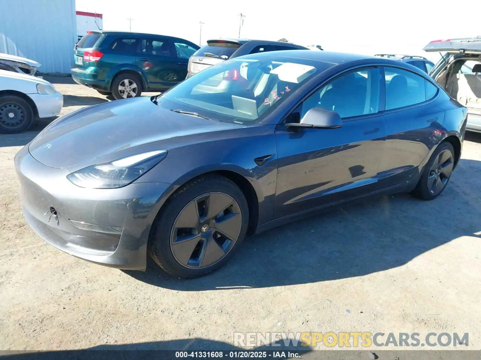 2 Photograph of a damaged car 5YJ3E1EA2PF615974 TESLA MODEL 3 2023