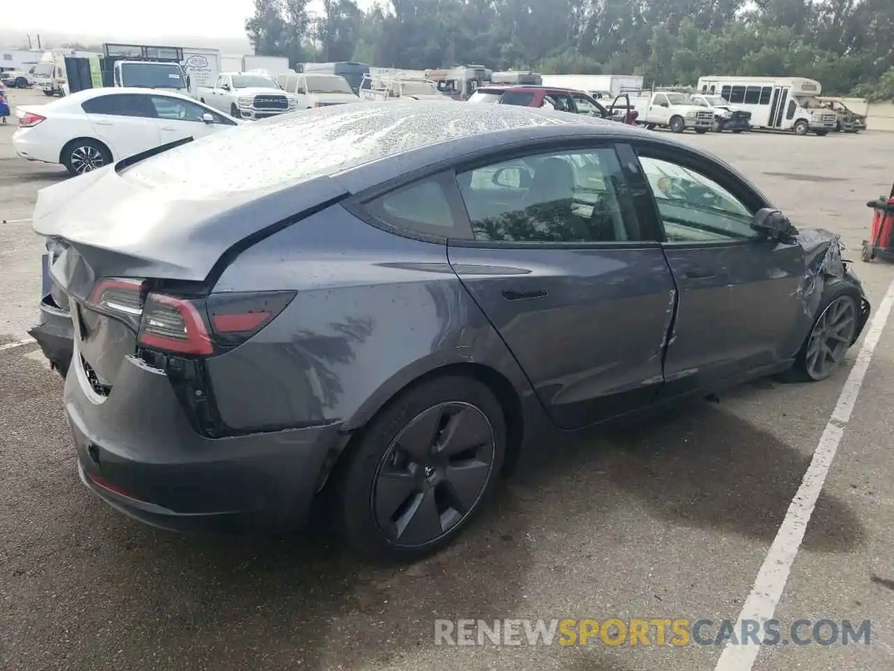 3 Photograph of a damaged car 5YJ3E1EA2PF618809 TESLA MODEL 3 2023