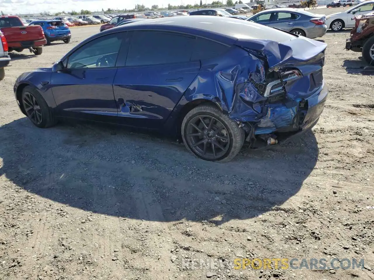2 Photograph of a damaged car 5YJ3E1EA2PF627302 TESLA MODEL 3 2023
