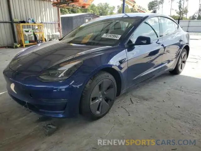 1 Photograph of a damaged car 5YJ3E1EA2PF638915 TESLA MODEL 3 2023