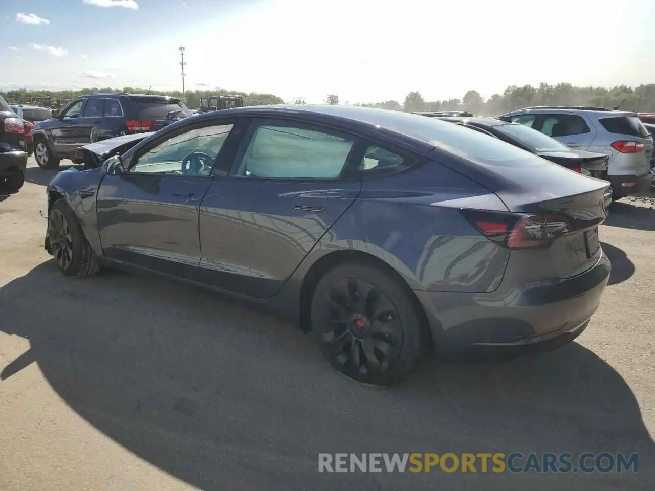 2 Photograph of a damaged car 5YJ3E1EA2PF644584 TESLA MODEL 3 2023