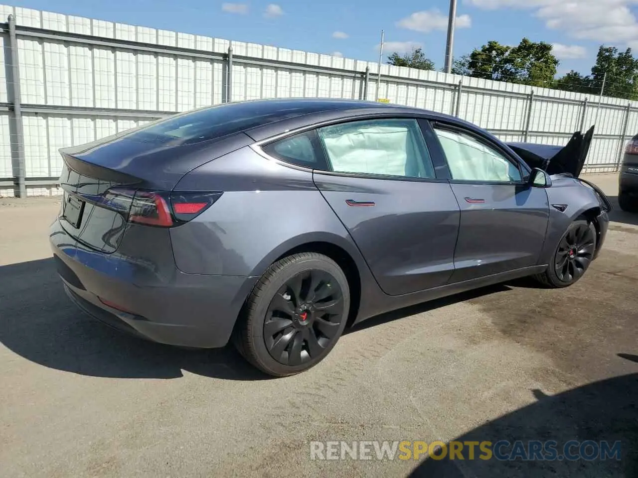 3 Photograph of a damaged car 5YJ3E1EA2PF644584 TESLA MODEL 3 2023