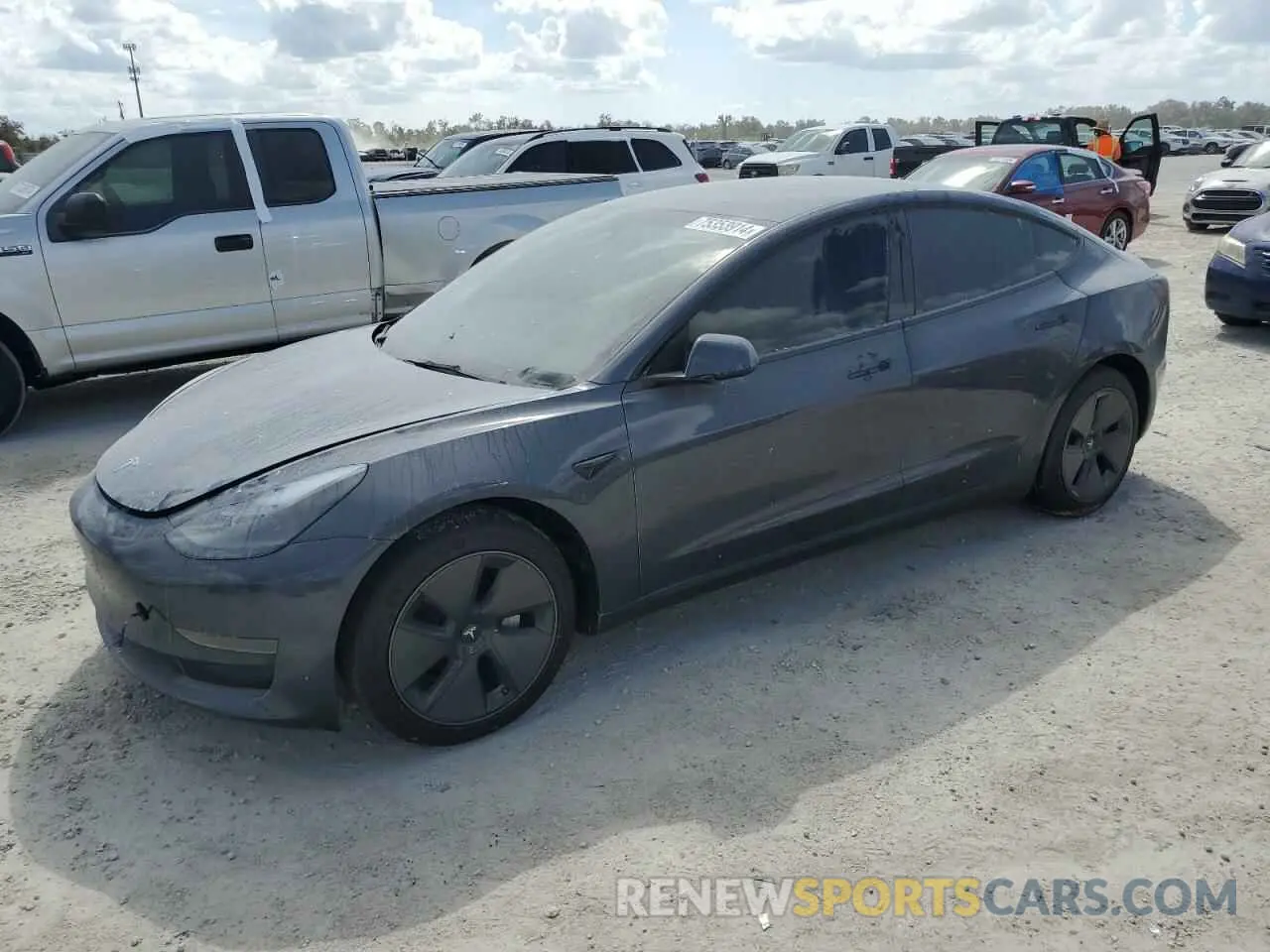 1 Photograph of a damaged car 5YJ3E1EA2PF646156 TESLA MODEL 3 2023