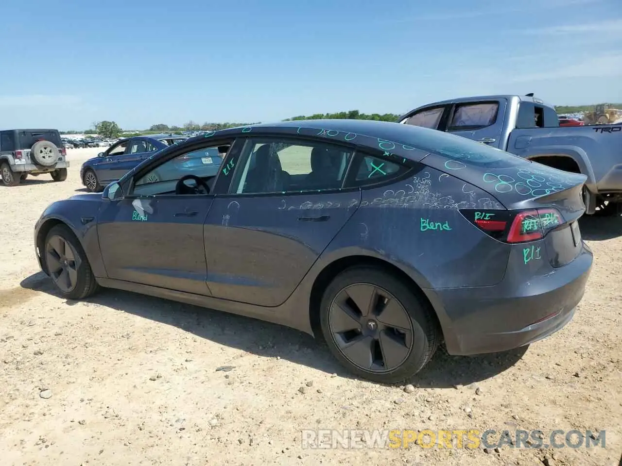 2 Photograph of a damaged car 5YJ3E1EA2PF648098 TESLA MODEL 3 2023