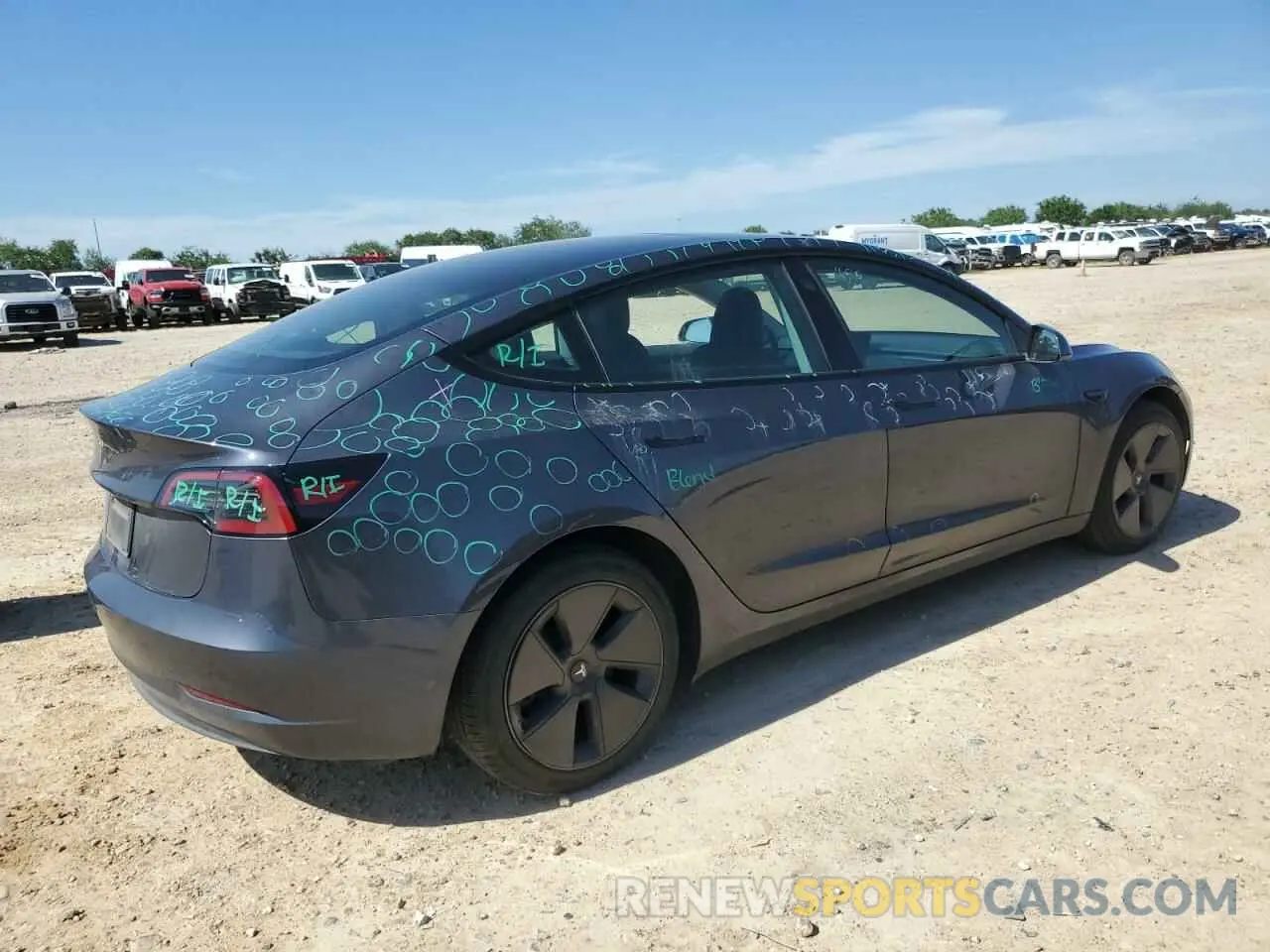 3 Photograph of a damaged car 5YJ3E1EA2PF648098 TESLA MODEL 3 2023