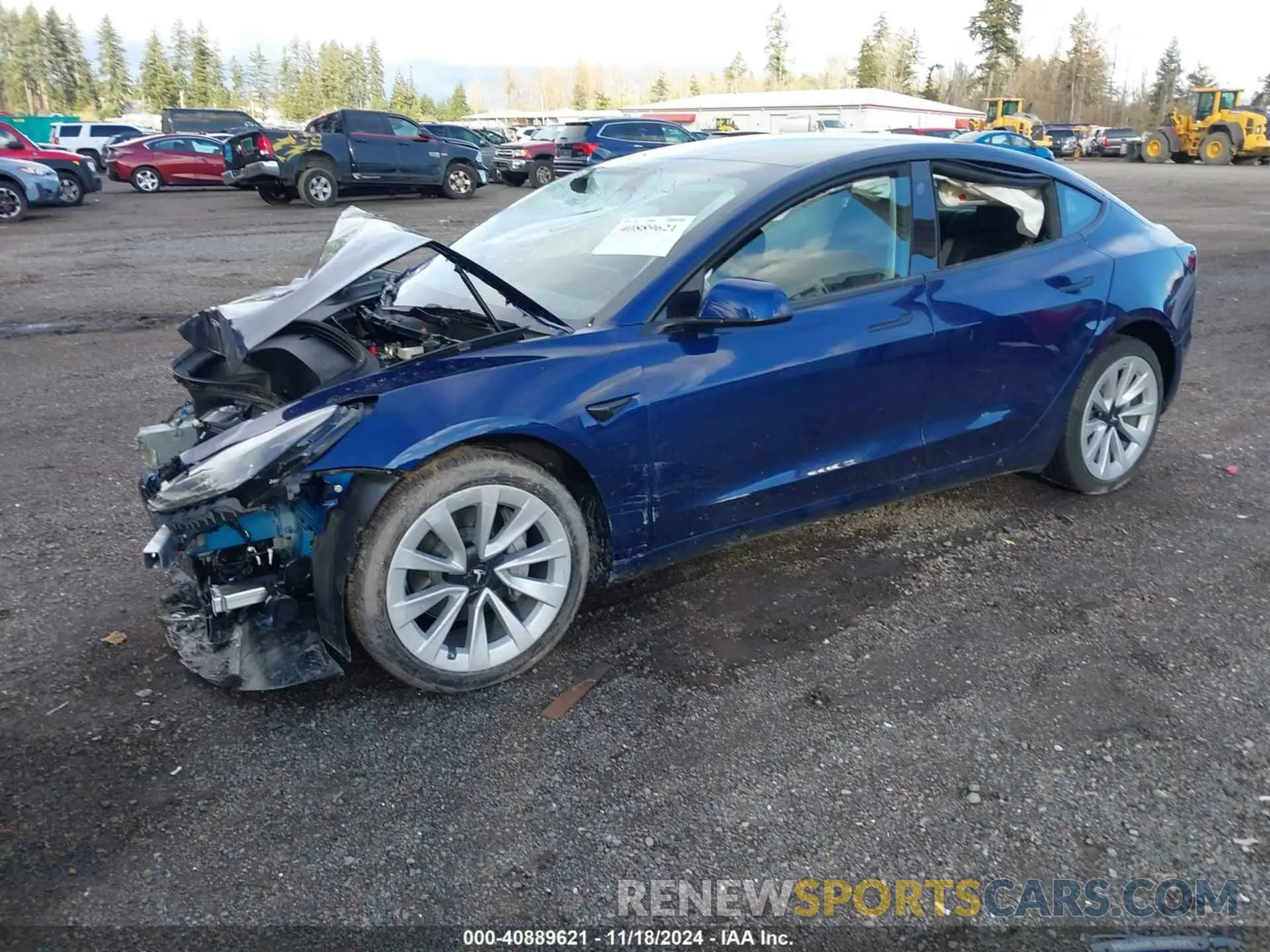 2 Photograph of a damaged car 5YJ3E1EA2PF648957 TESLA MODEL 3 2023