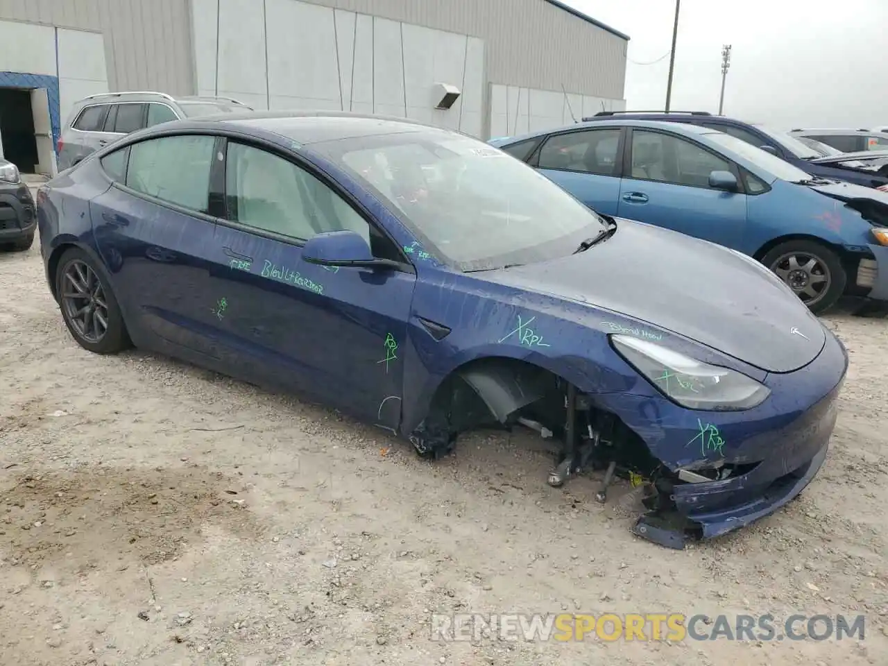 4 Photograph of a damaged car 5YJ3E1EA2PF657304 TESLA MODEL 3 2023