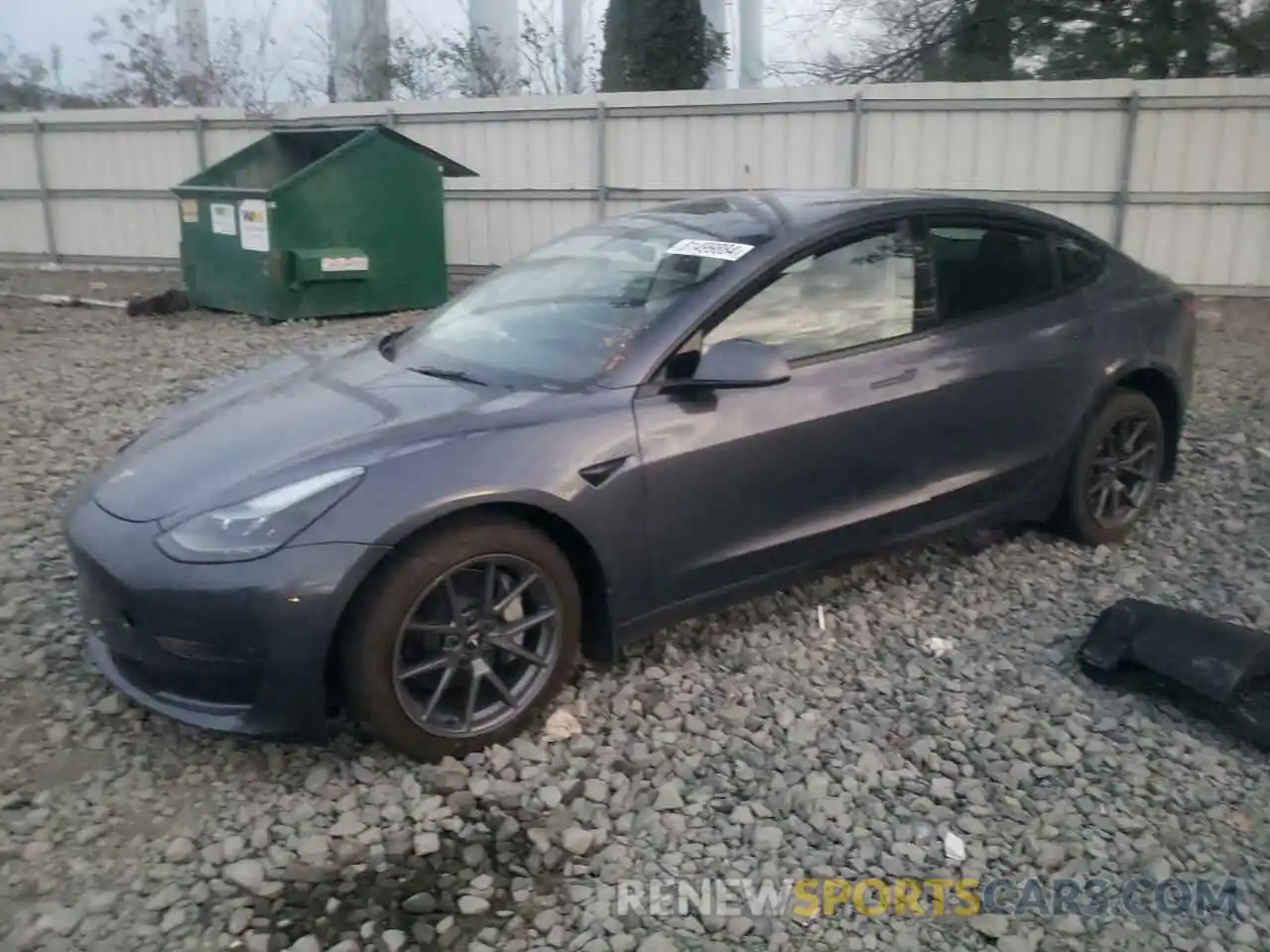 1 Photograph of a damaged car 5YJ3E1EA2PF666763 TESLA MODEL 3 2023