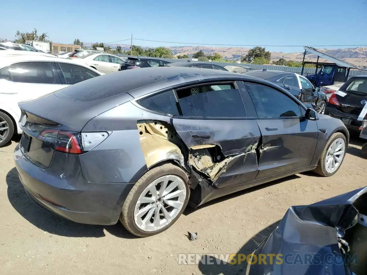 3 Photograph of a damaged car 5YJ3E1EA2PF669744 TESLA MODEL 3 2023