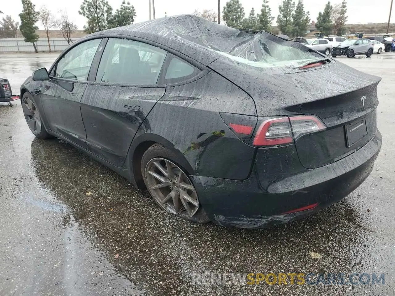 2 Photograph of a damaged car 5YJ3E1EA2PF671865 TESLA MODEL 3 2023