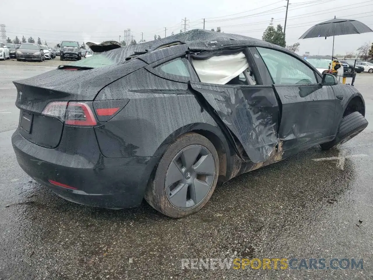 3 Photograph of a damaged car 5YJ3E1EA2PF671865 TESLA MODEL 3 2023