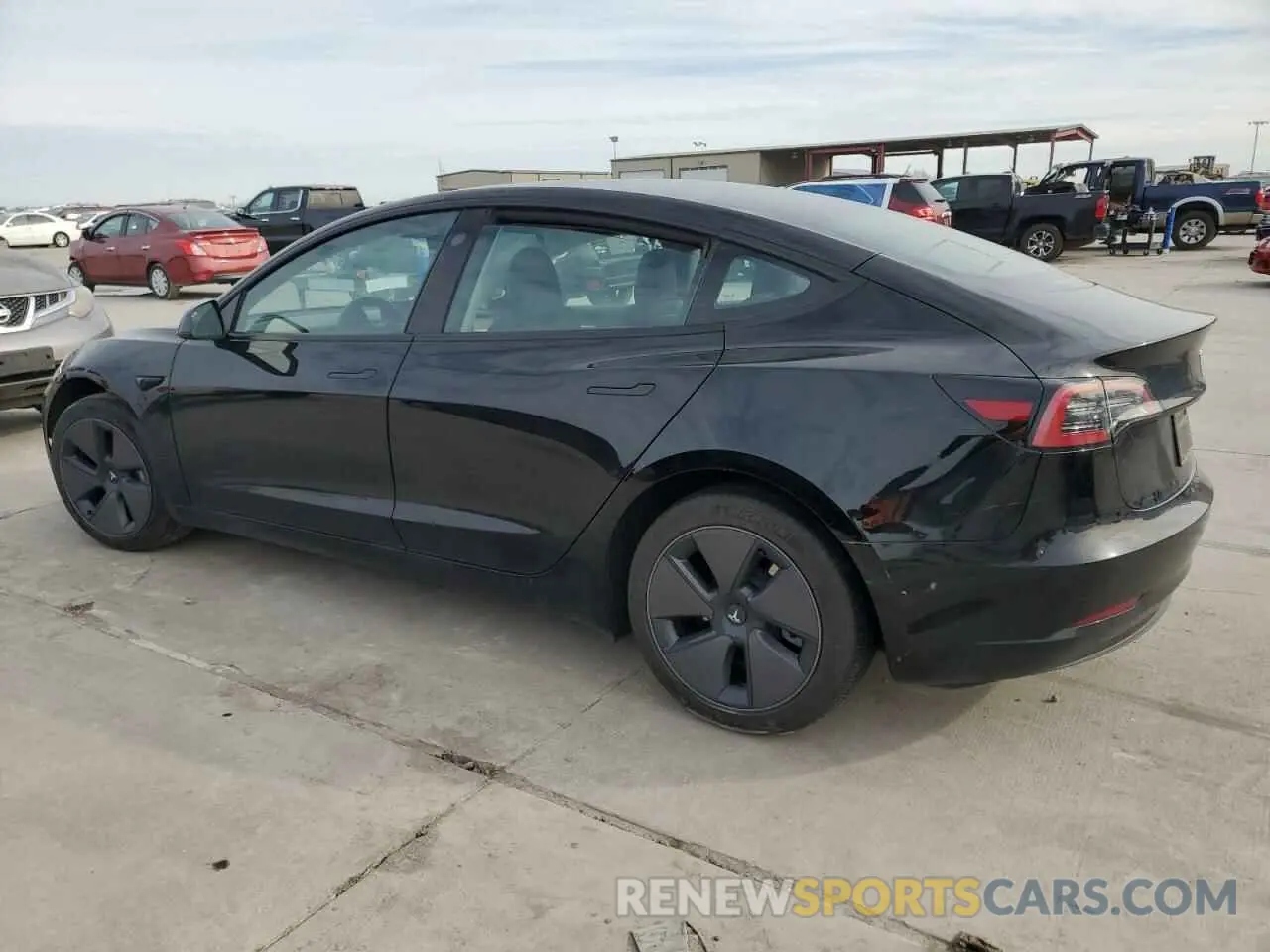 2 Photograph of a damaged car 5YJ3E1EA2PF677195 TESLA MODEL 3 2023