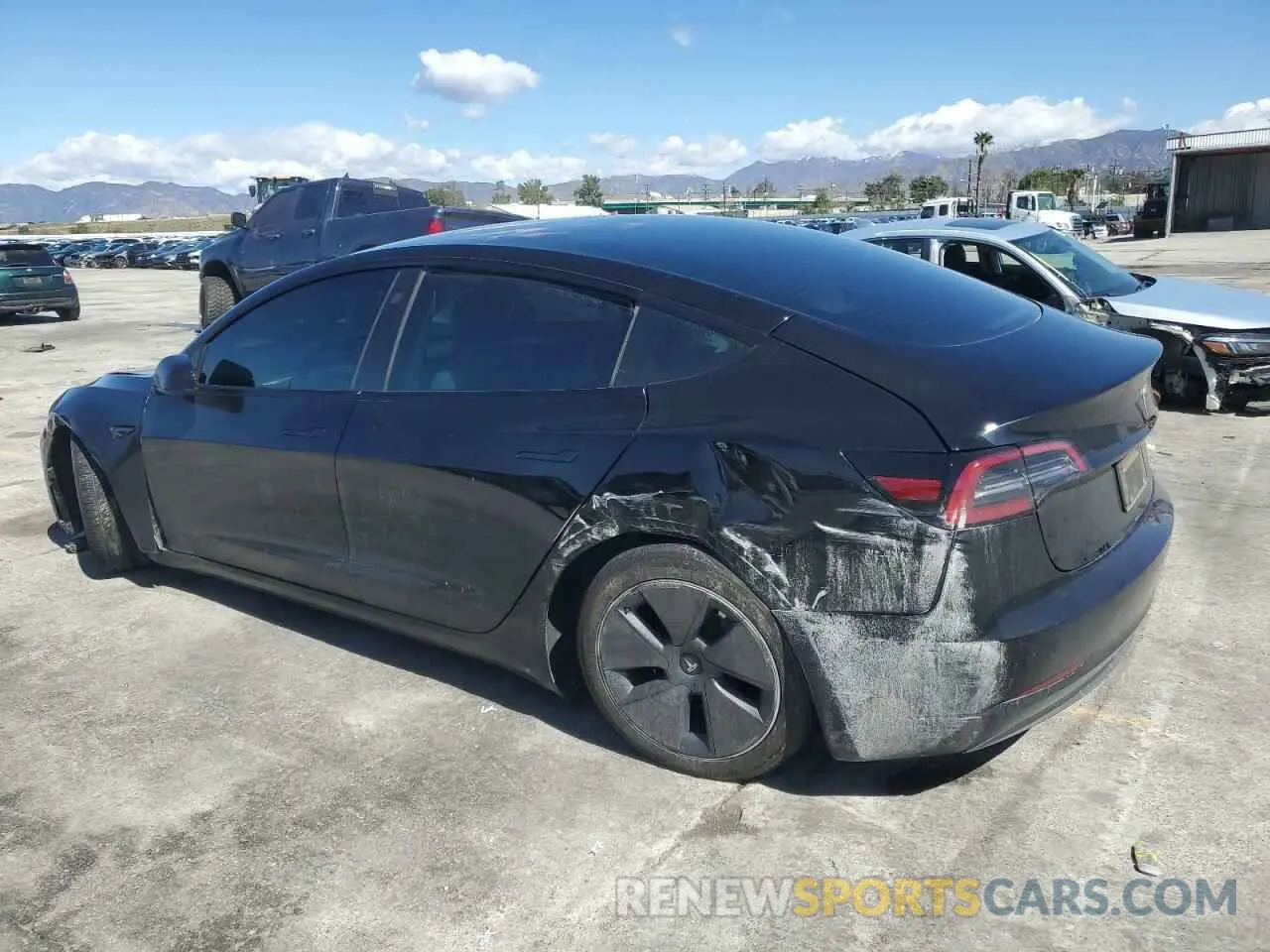 2 Photograph of a damaged car 5YJ3E1EA2PF680484 TESLA MODEL 3 2023