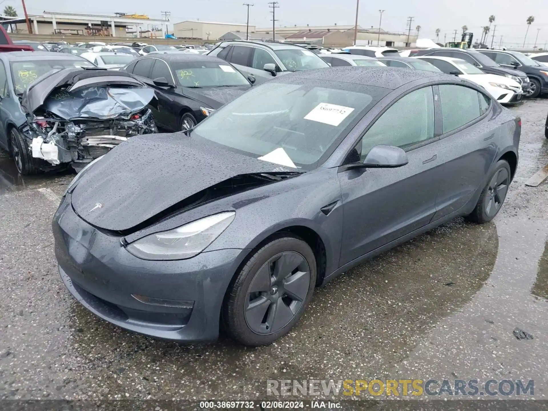 2 Photograph of a damaged car 5YJ3E1EA2PF690898 TESLA MODEL 3 2023